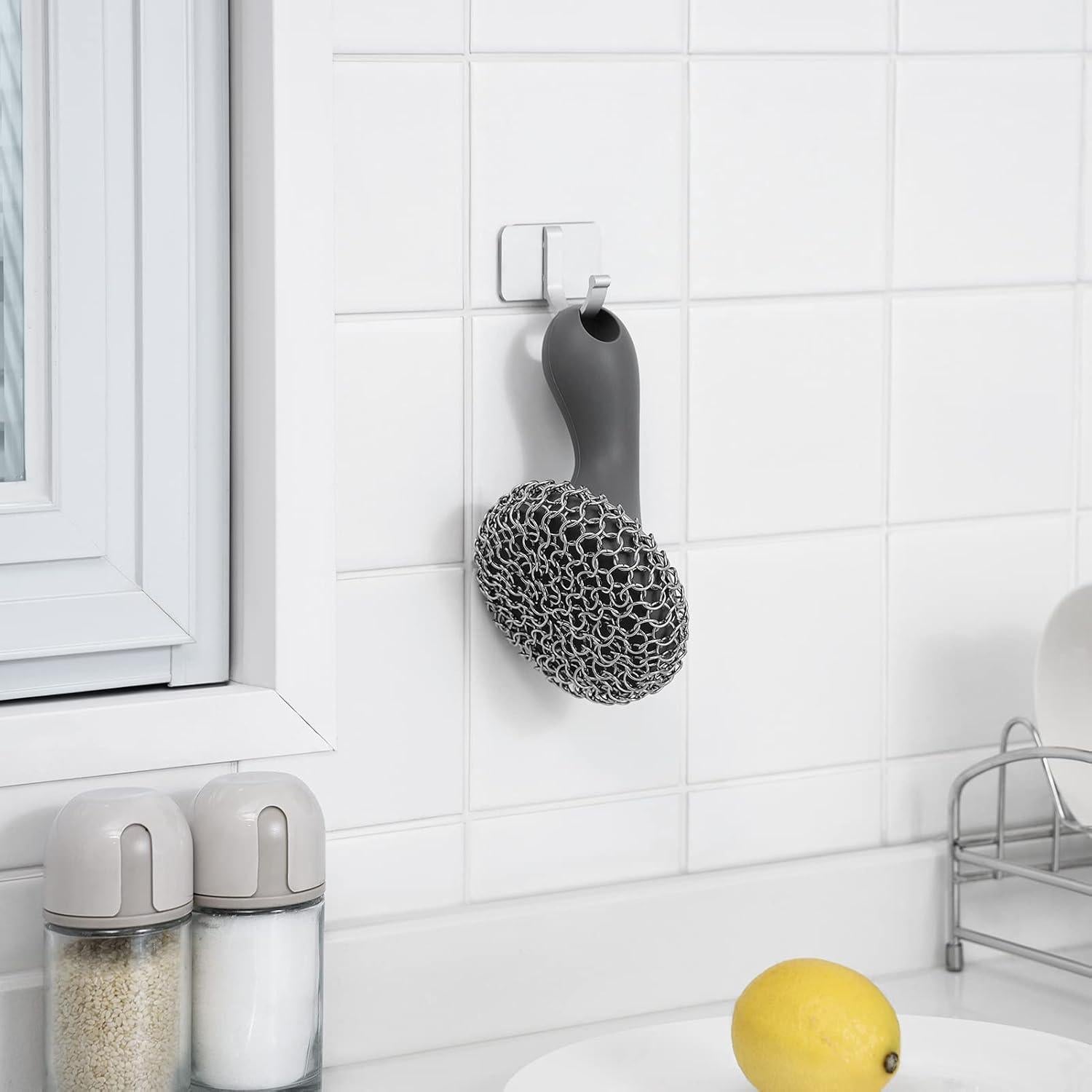 Estropajo de Cadena Acero Inoxidable 316 SUBEKYU con Mango Silicona