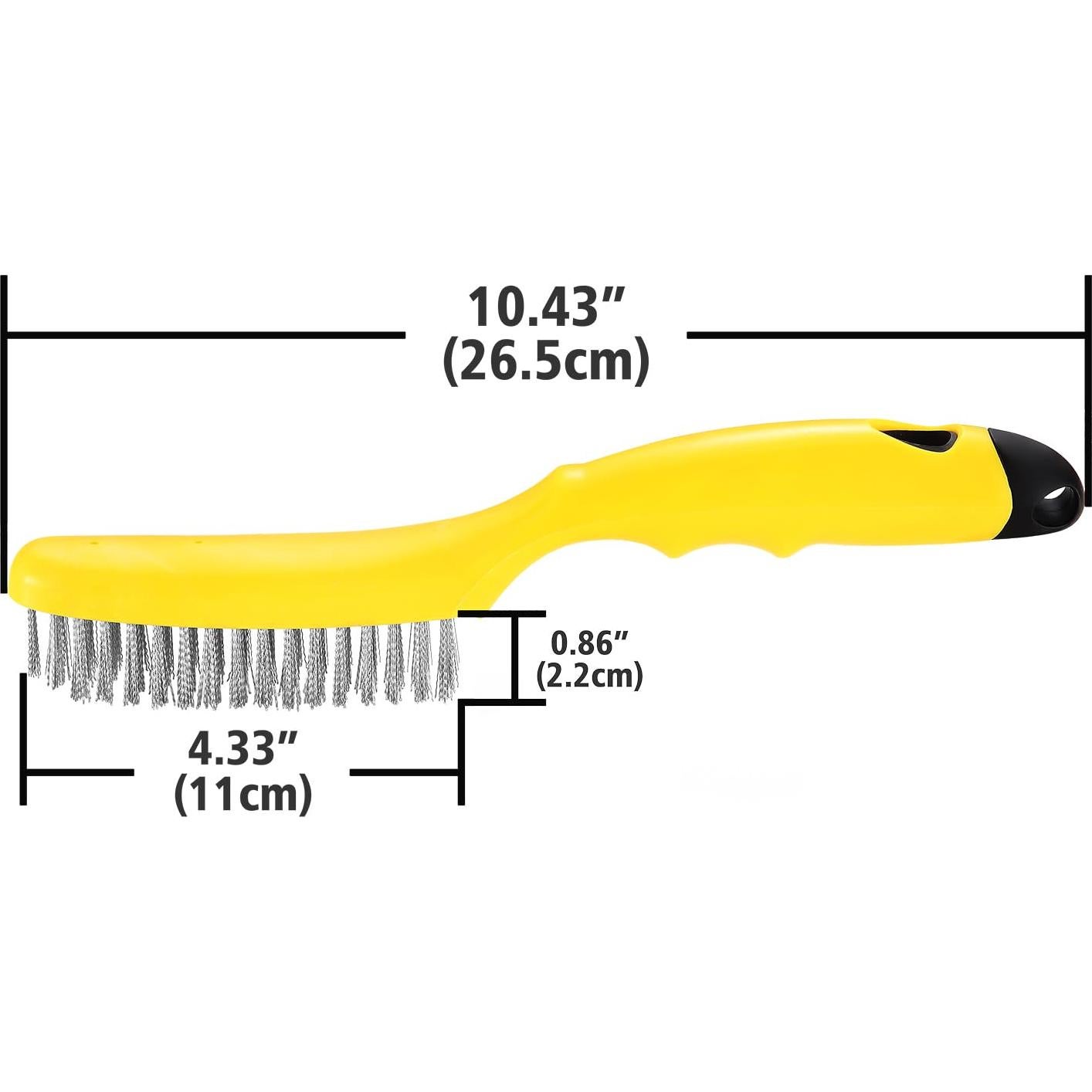 Cepillo de Alambre Inoxidable Chanharm 2 Pcs 79 Cerdas 26.67 cm