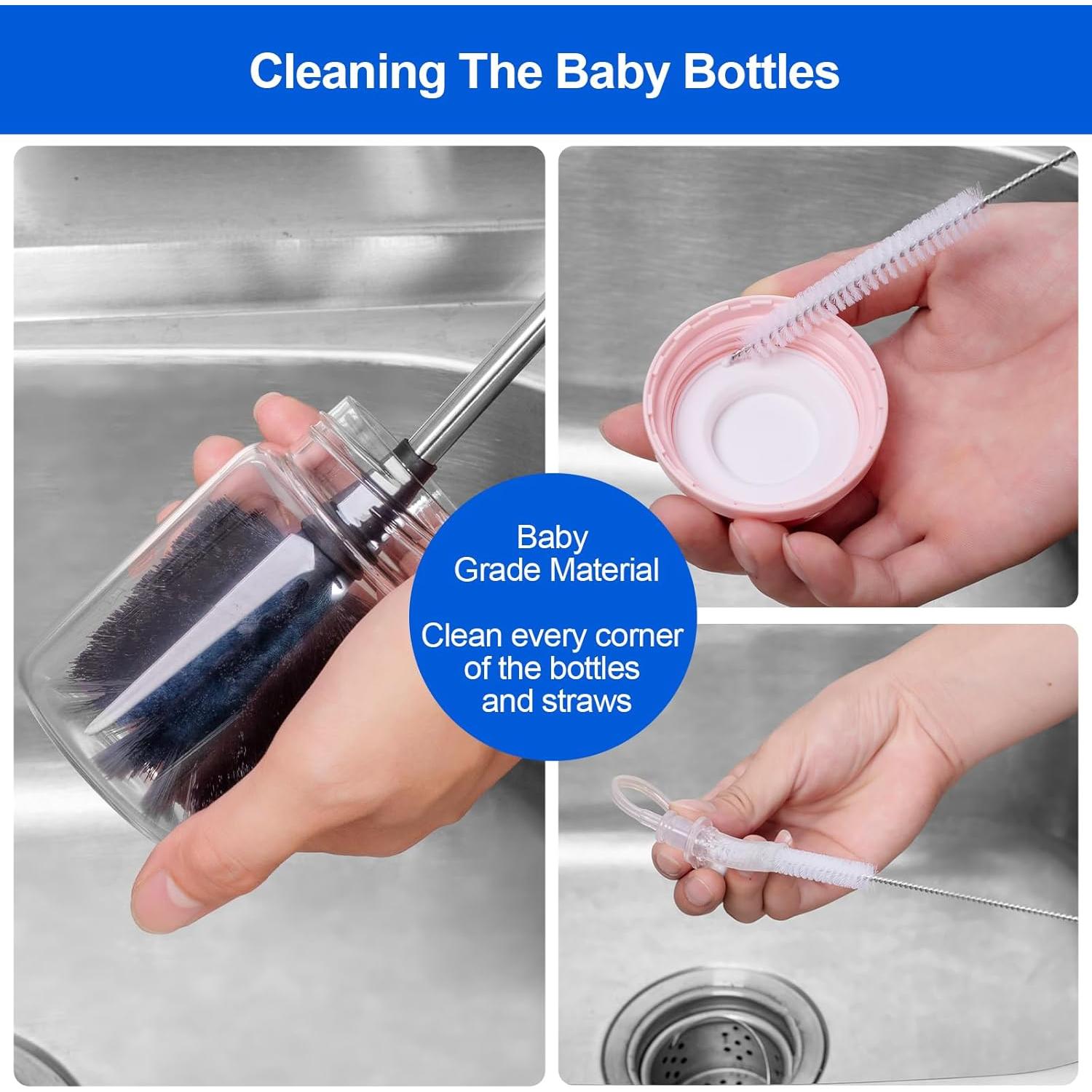 Cepillo Limpiador de Botellas SweeBe con Mango Largo 38 cm