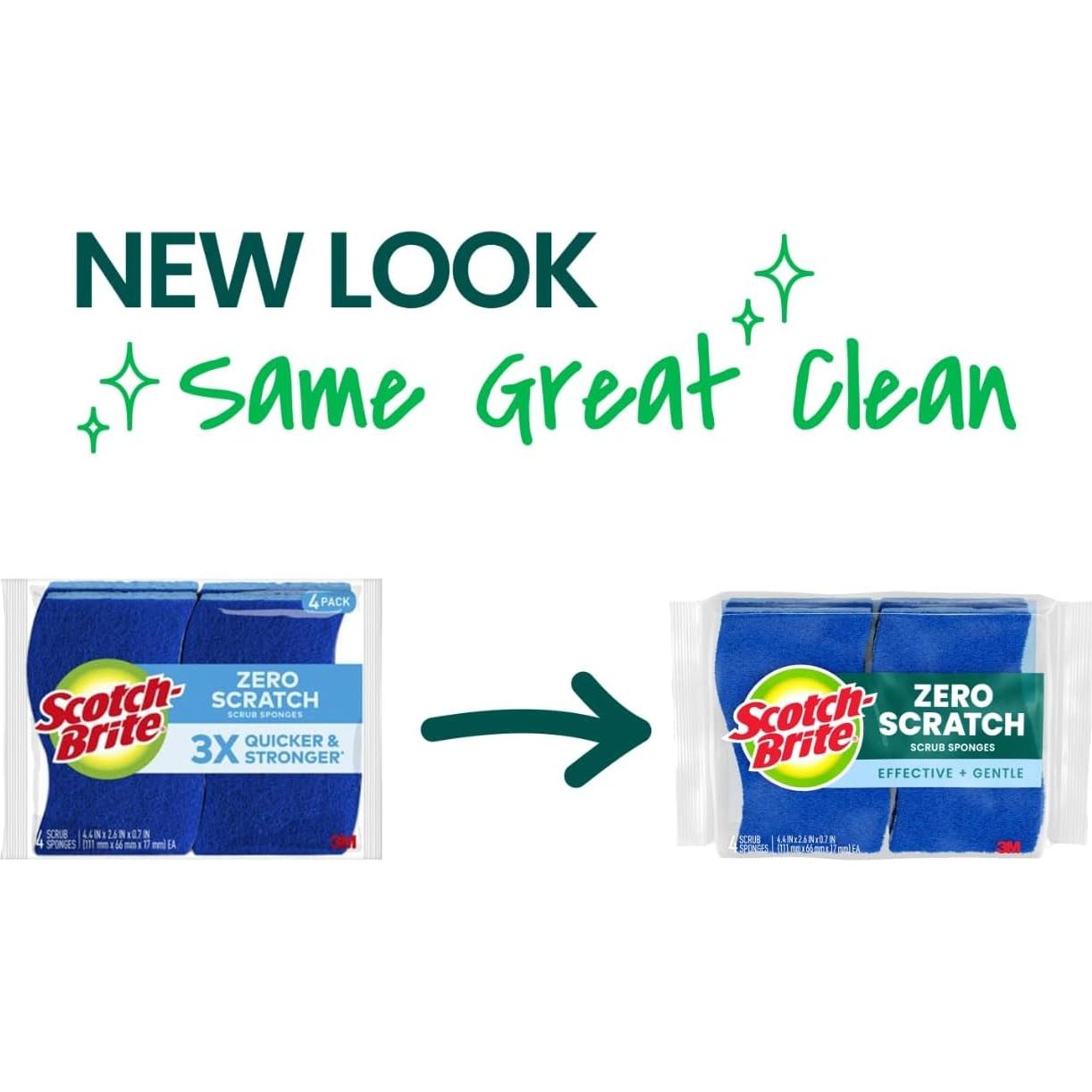 Esponjas de Cocina Scotch-Brite Zero Scratch - 3 Unidades