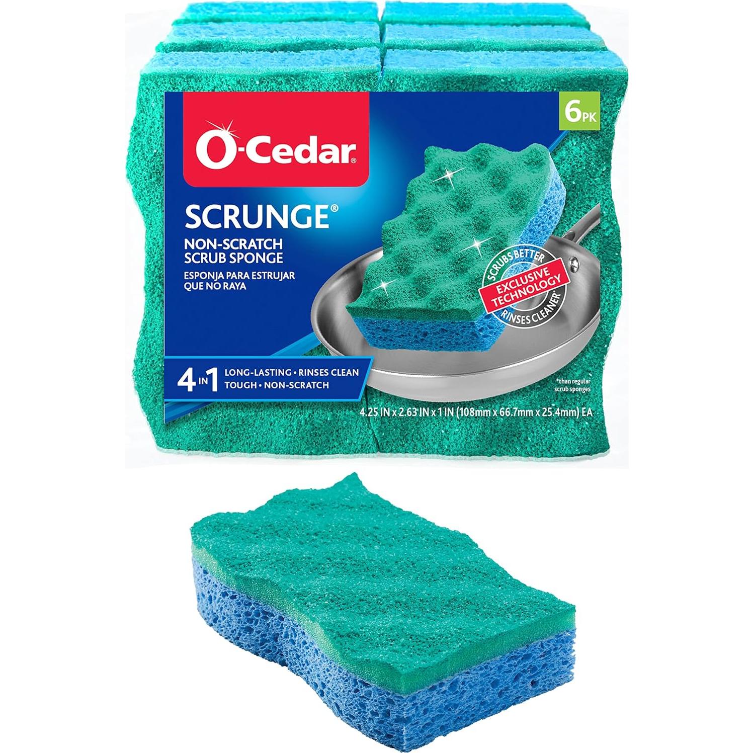 Esponja de Fregado O-Cedar Scrunge 6 Unidades Sin Rayones