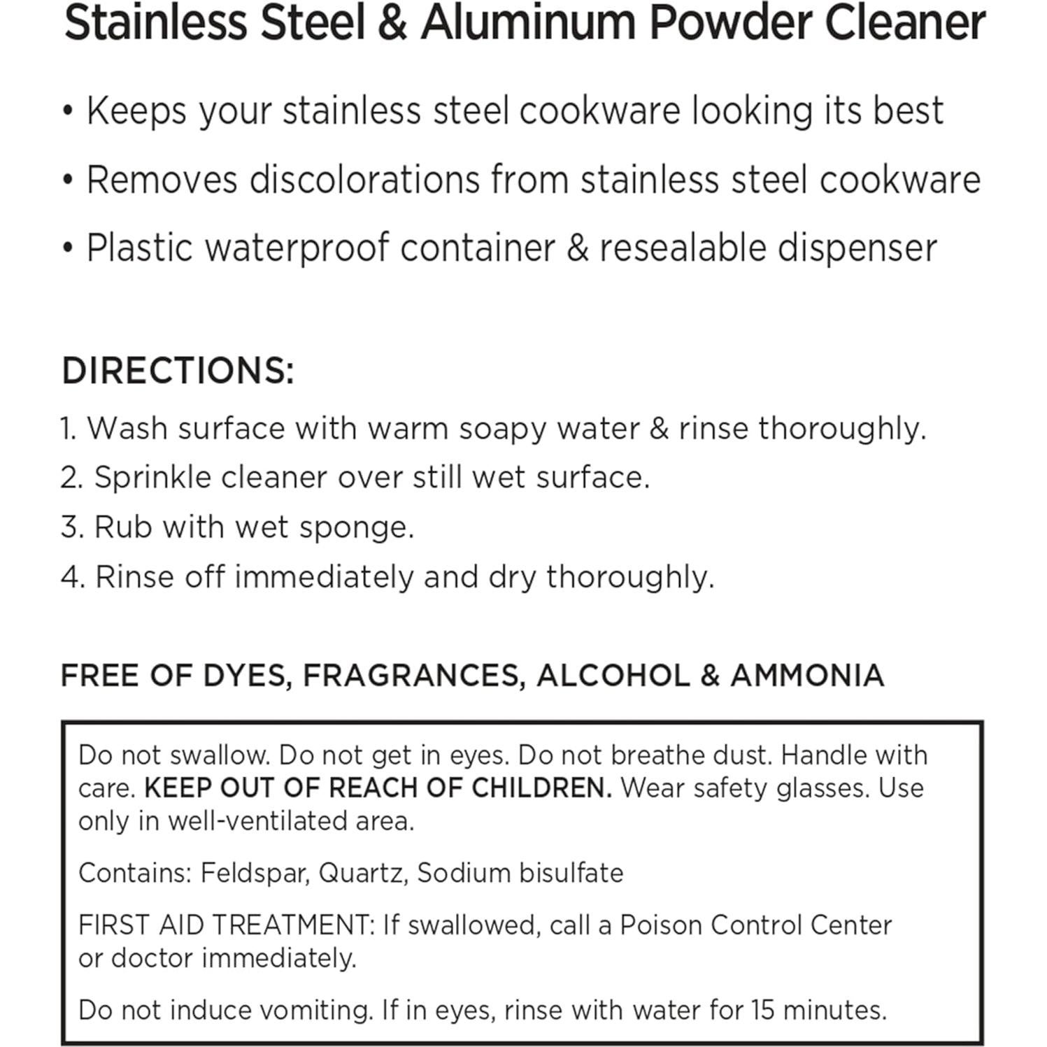 Limpiador en Polvo All-Clad 340g para Acero Inoxidable