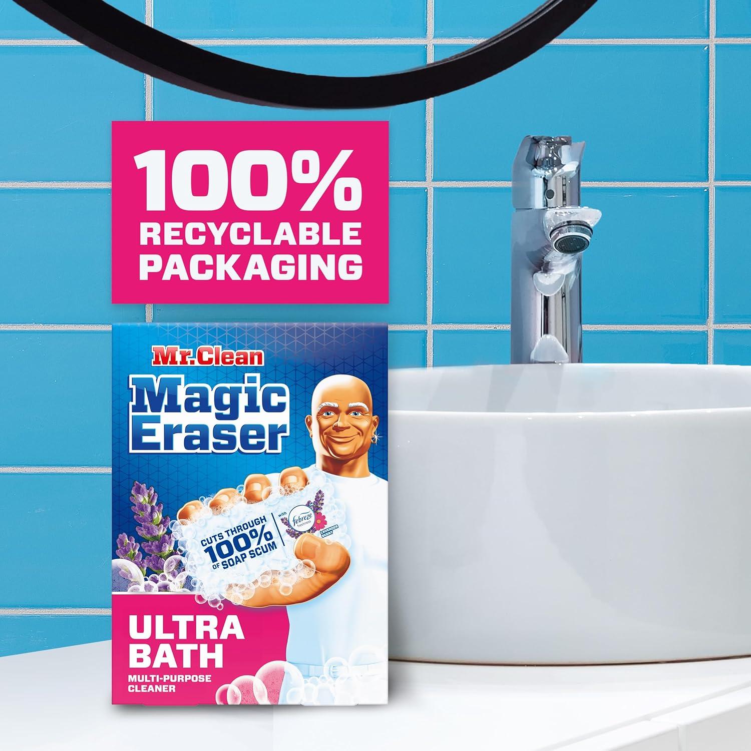 Esponja Mágica Mr. Clean Ultra Baño 5 Unidades Aroma Lavanda