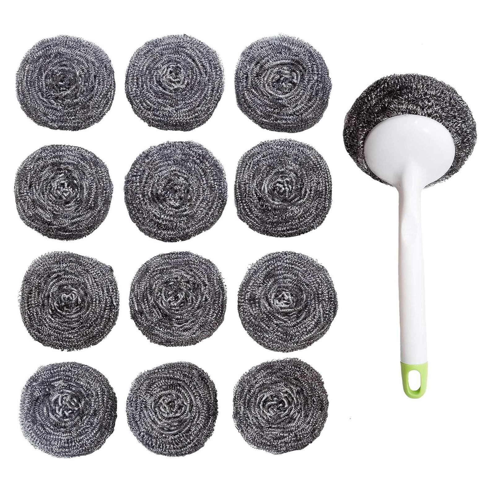 Juego de estropajos de acero inoxidable Kitchen Sumo 12 unidades