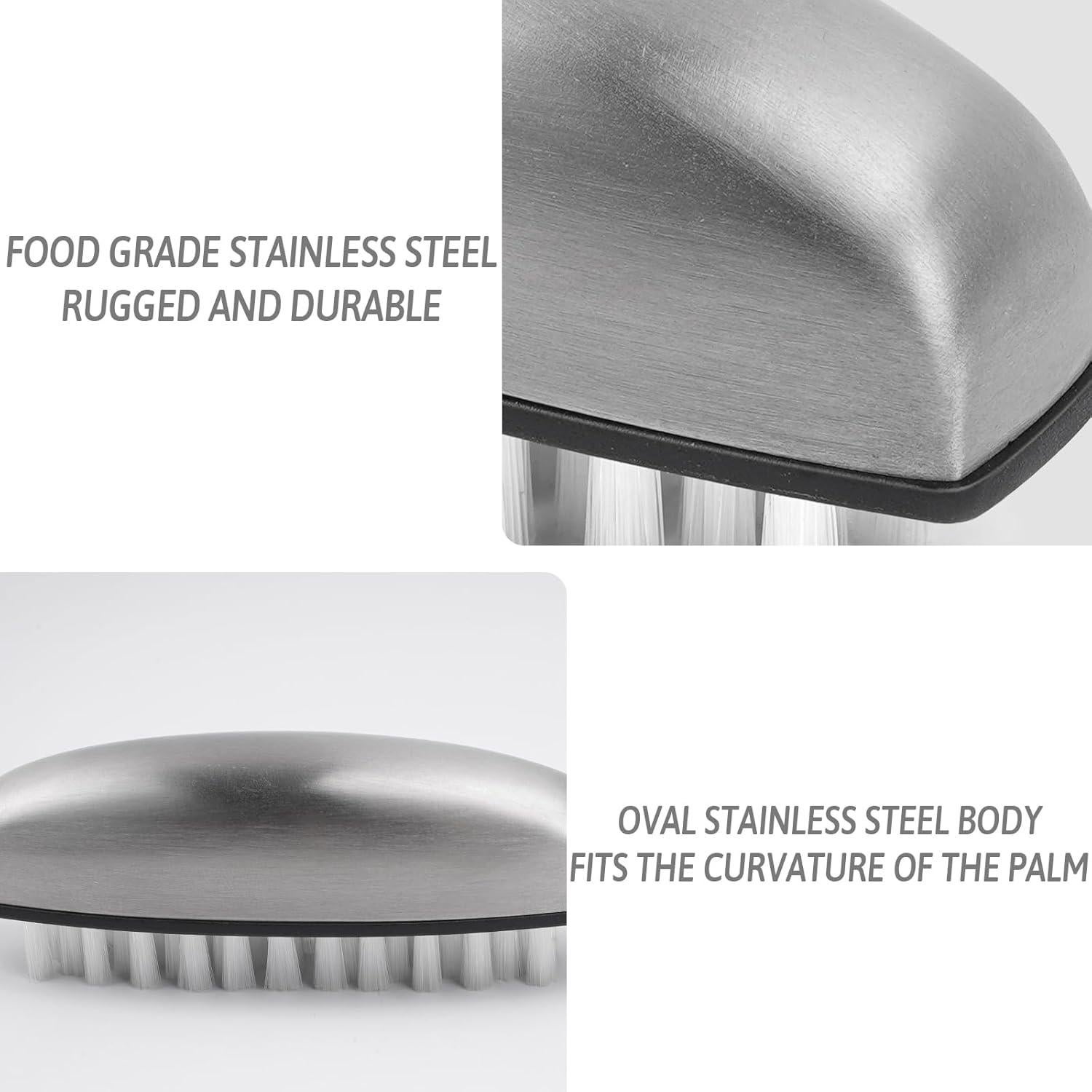 Cepillo de Limpieza de Verduras Haomaomao Acero Inoxidable