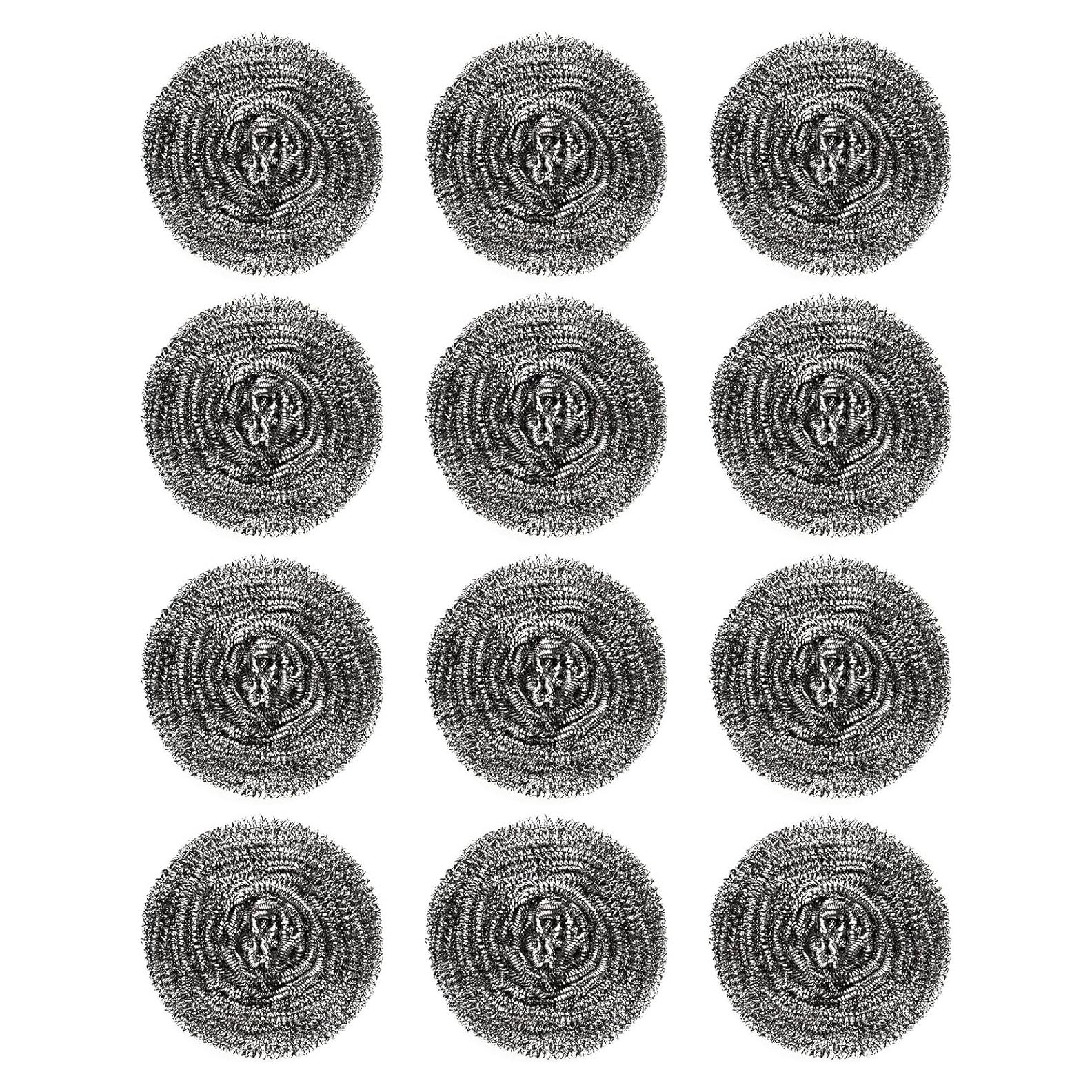 12 Estropajos de Acero Inoxidable KTOJOY para Cocina