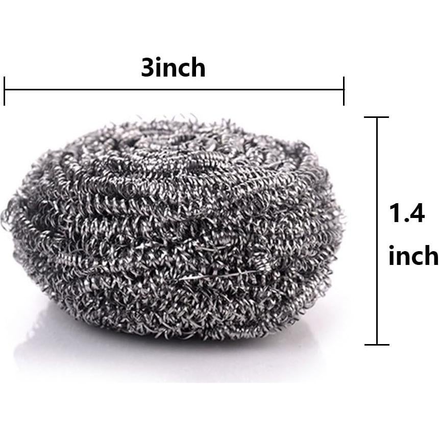 12 Estropajos de Acero Inoxidable KTOJOY para Cocina