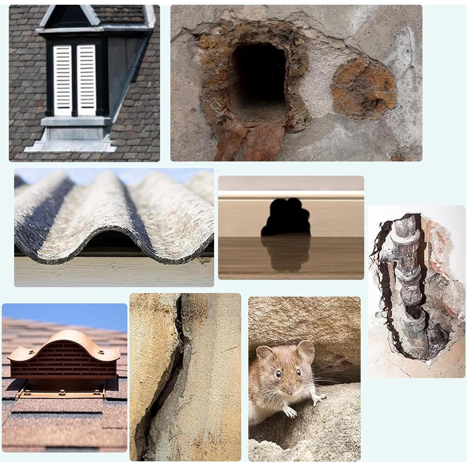 Lana de Acero para Control de Ratones Azuline - 30 pies