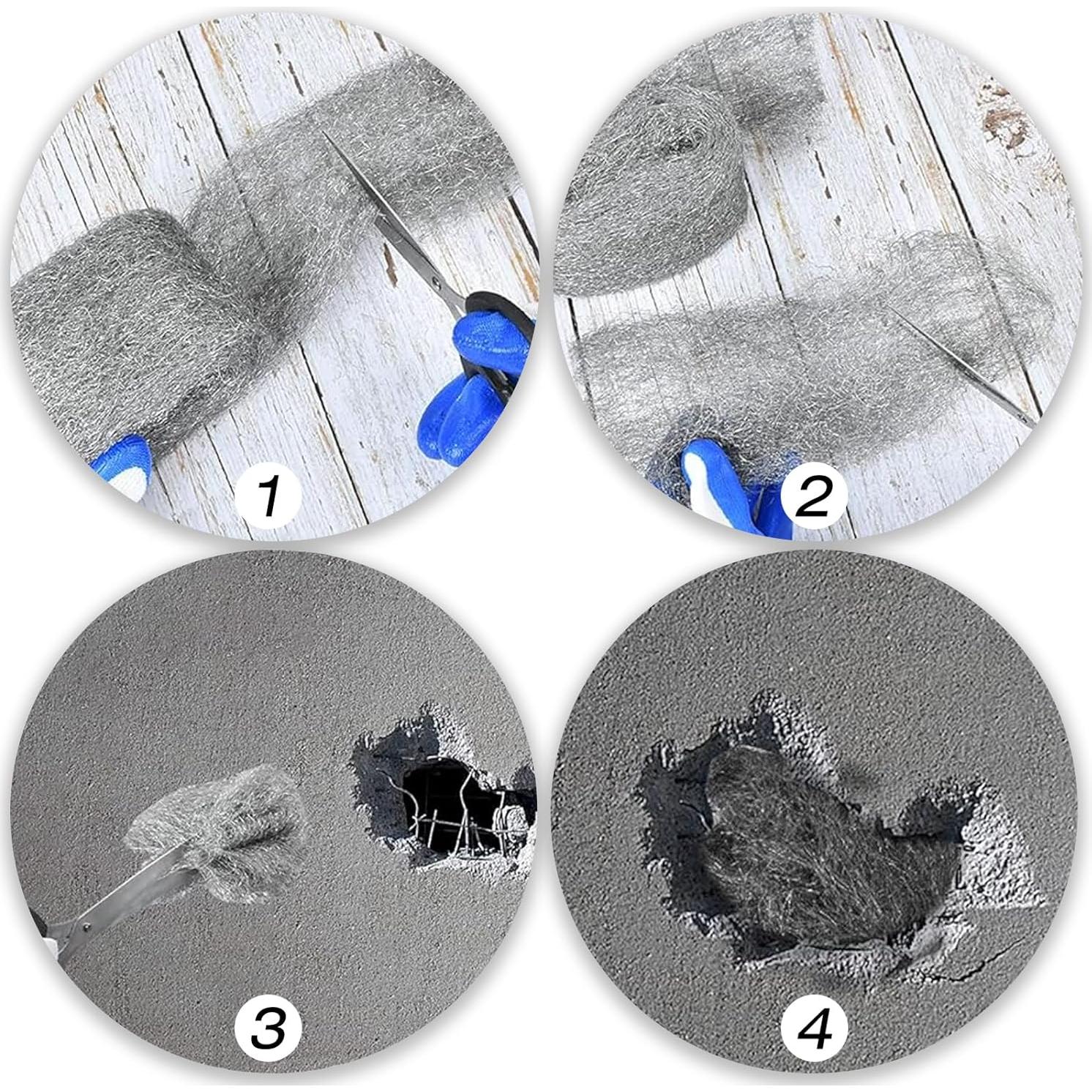 Lana de Acero para Control de Ratones Azuline - 30 pies