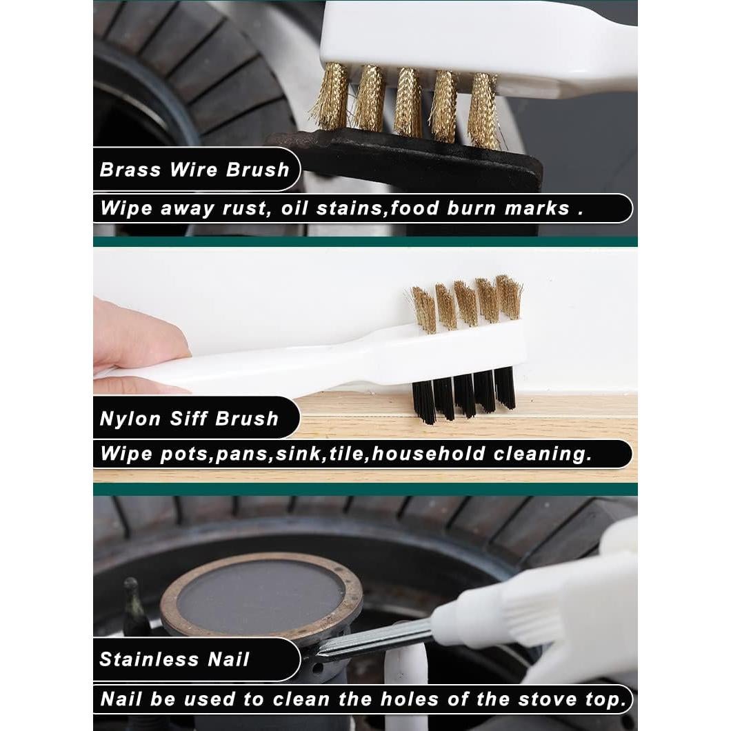 Cepillo de Limpieza de Cocina Leuapl 4 en 1 con Raspador