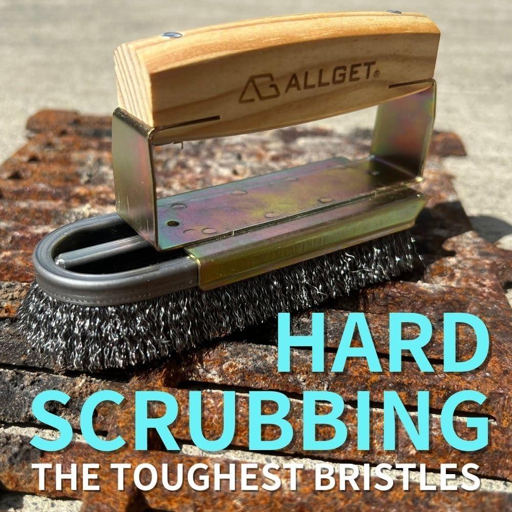 Cepillo de Alambre de Acero ALLGET HD-5X para Limpieza Pesada