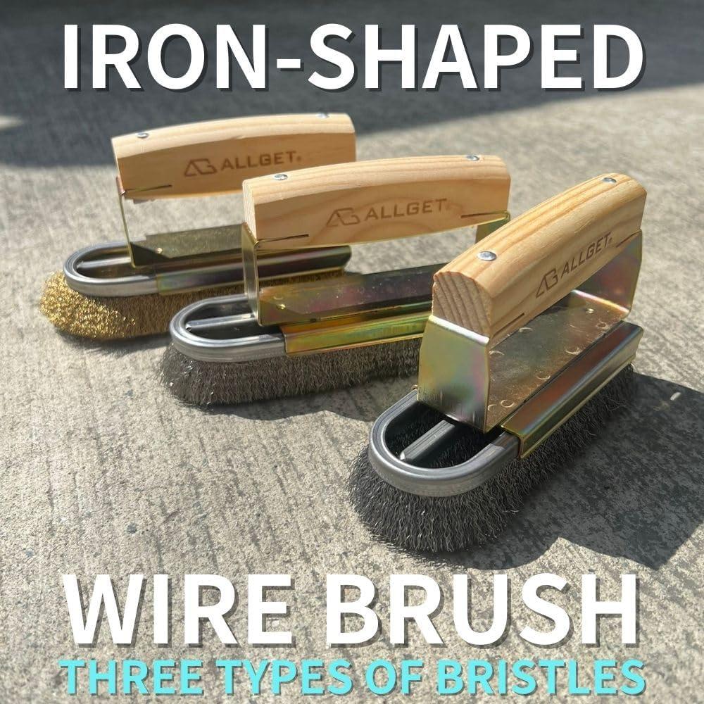 Cepillo de Alambre de Acero ALLGET HD-5X para Limpieza Pesada