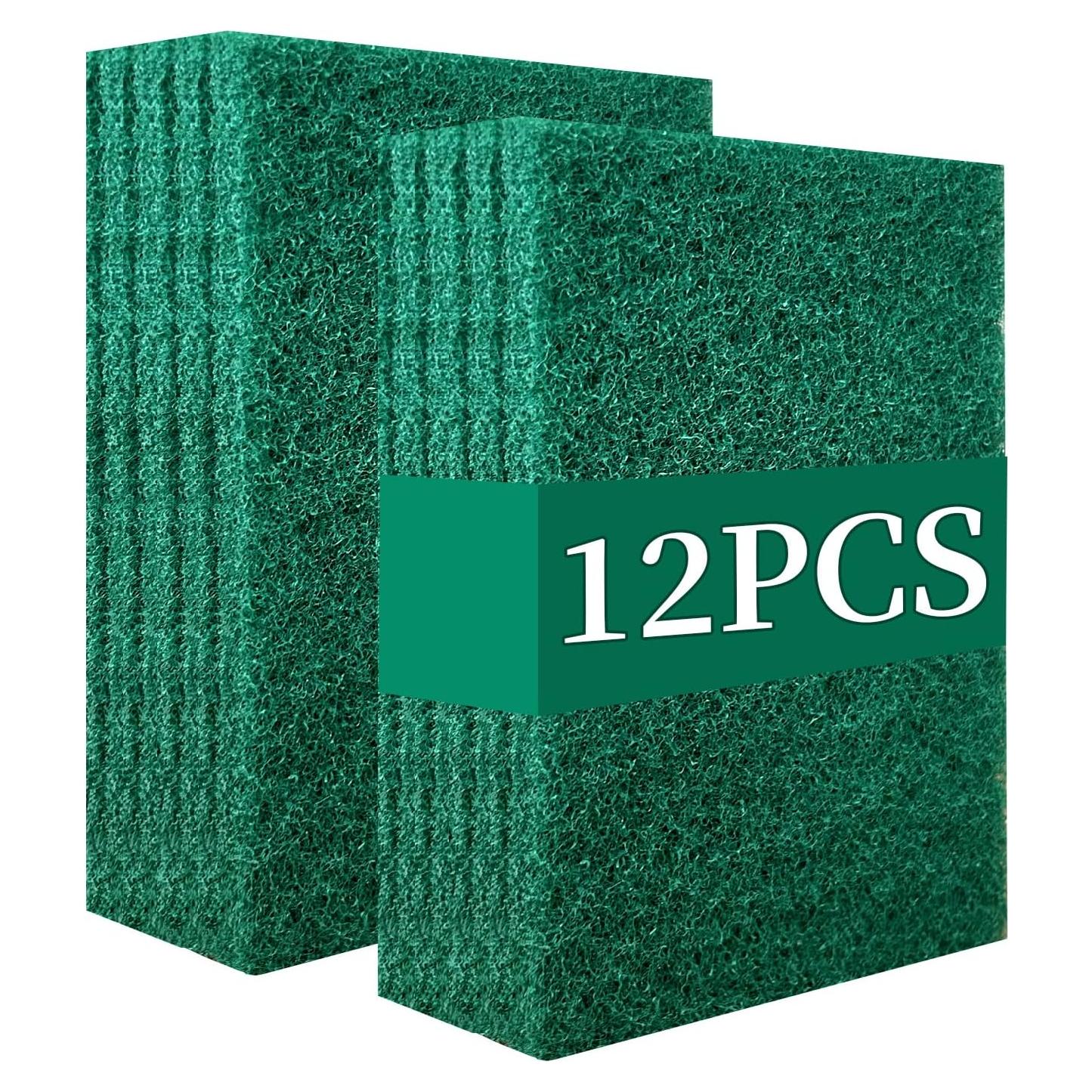Esponjas de Fregado Reutilizables GUEICN 12 Piezas Verde