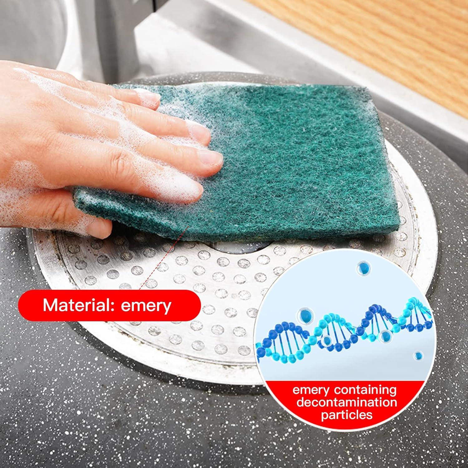 Esponjas de Fregado Reutilizables GUEICN 12 Piezas Verde