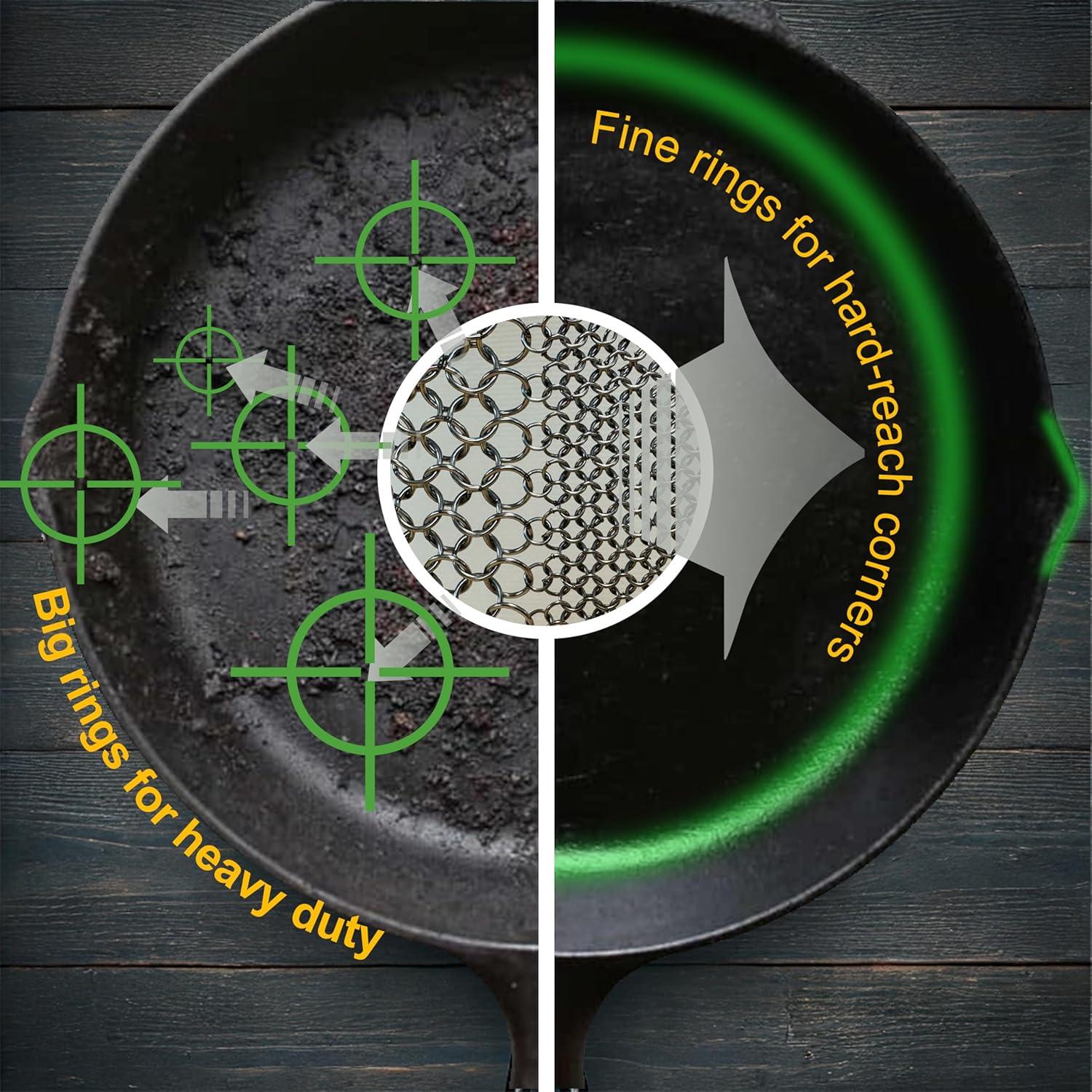 Estropajo de Malla de Cadena ERGONOW Acero Inoxidable 316