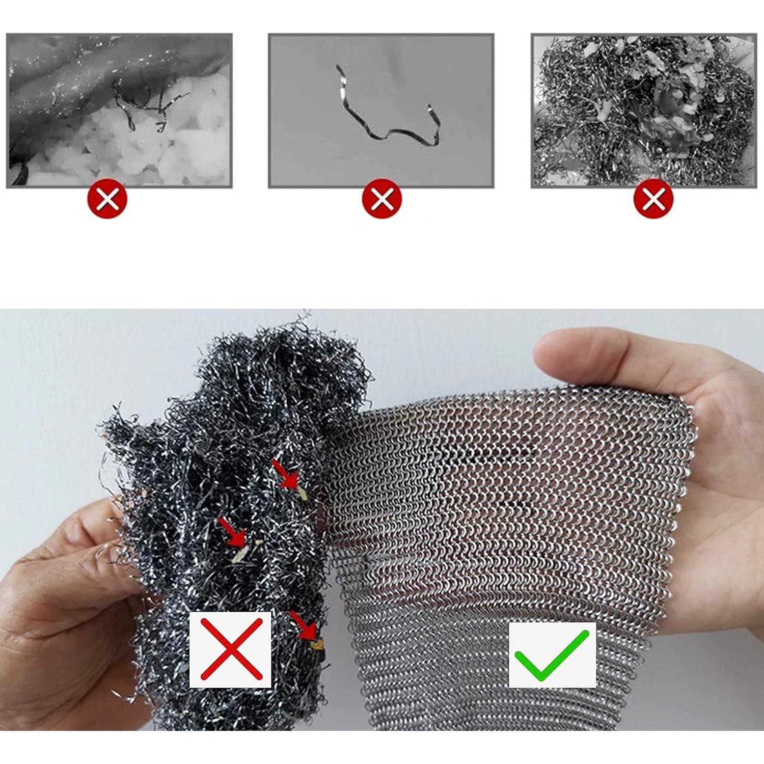 Estropajo de Malla de Cadena ERGONOW Acero Inoxidable 316