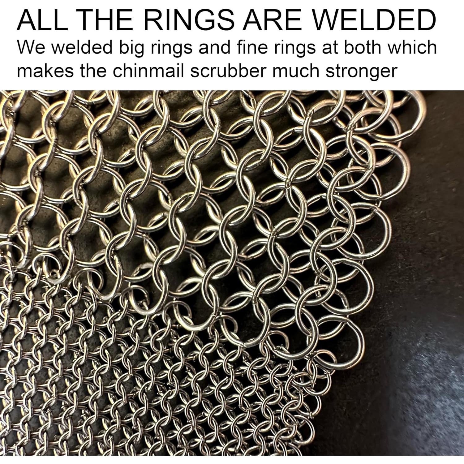 Estropajo de Malla de Cadena ERGONOW Acero Inoxidable 316