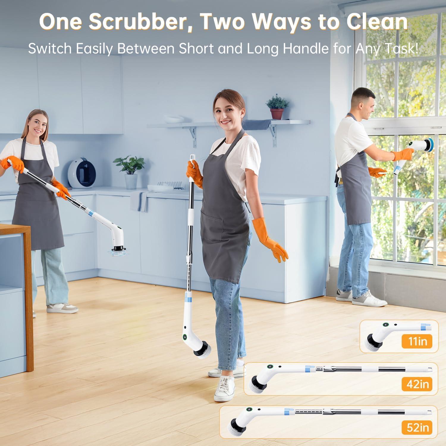 Limpiador Eléctrico Giratorio PUFTEM HC-CA04 2 en 1