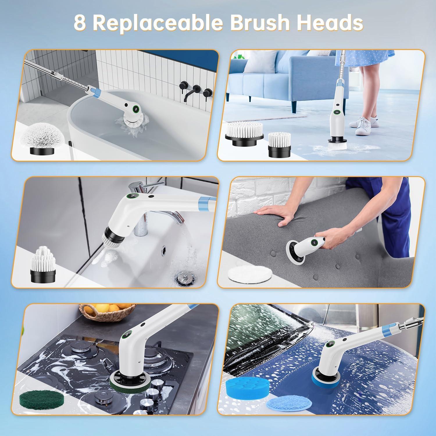 Limpiador Eléctrico Giratorio PUFTEM HC-CA04 2 en 1