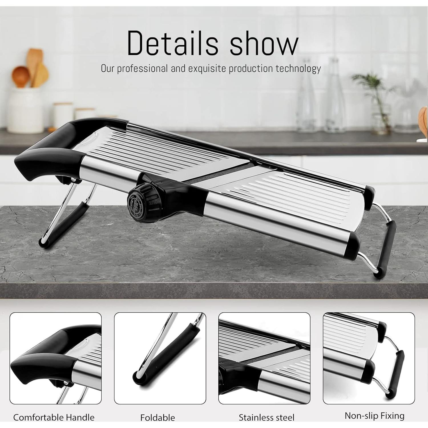 Mandolina ajustable WELTONHM de acero inoxidable 0.74 kg