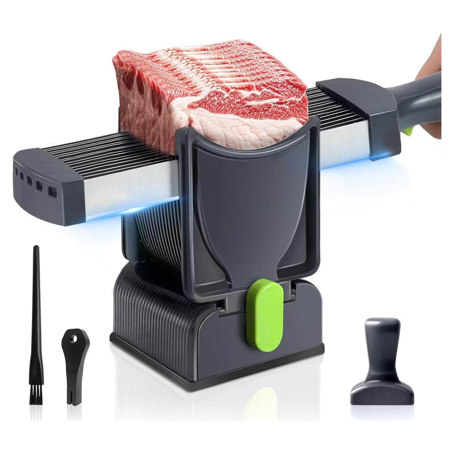Cortadora de Carne Fresca Manual JUANWAN con Grosor Ajustable