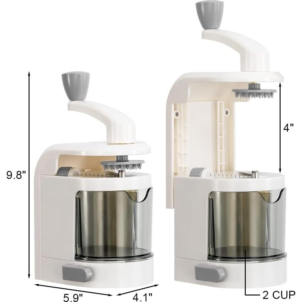 Cortador Espiral de Verduras Badelite 4 en 1 Manual Blanco