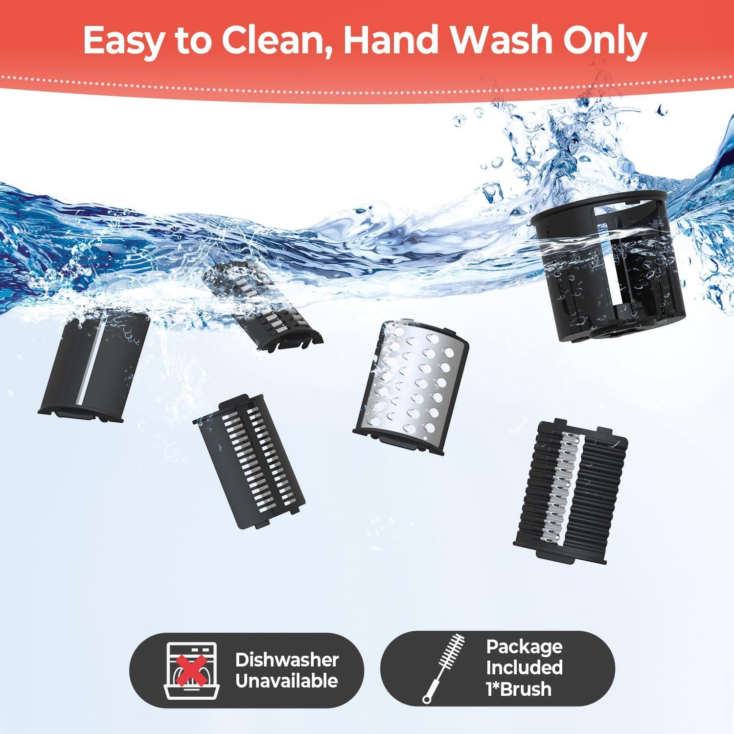 Rallador de Queso Eléctrico XGOBHC 250W 5 Cuchillas Inox