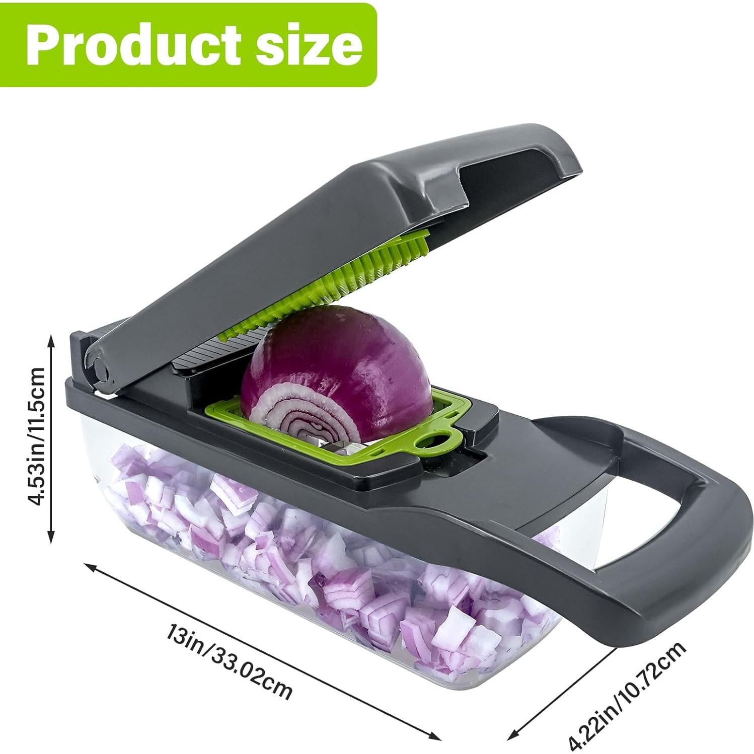 Cortador de Verduras Multifuncional NIOSAVM 8 en 1 Verde