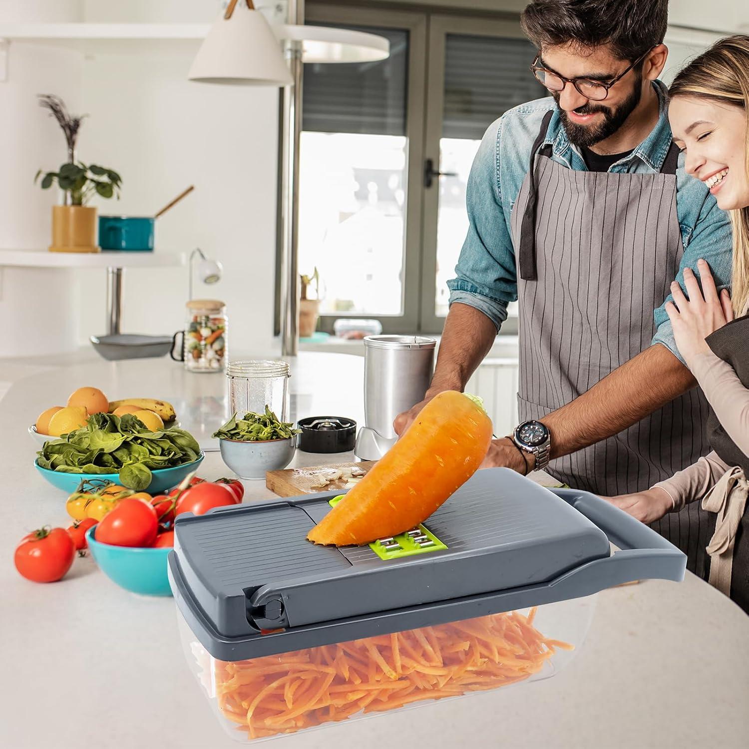 Cortador de Verduras Multifuncional NIOSAVM 8 en 1 Verde