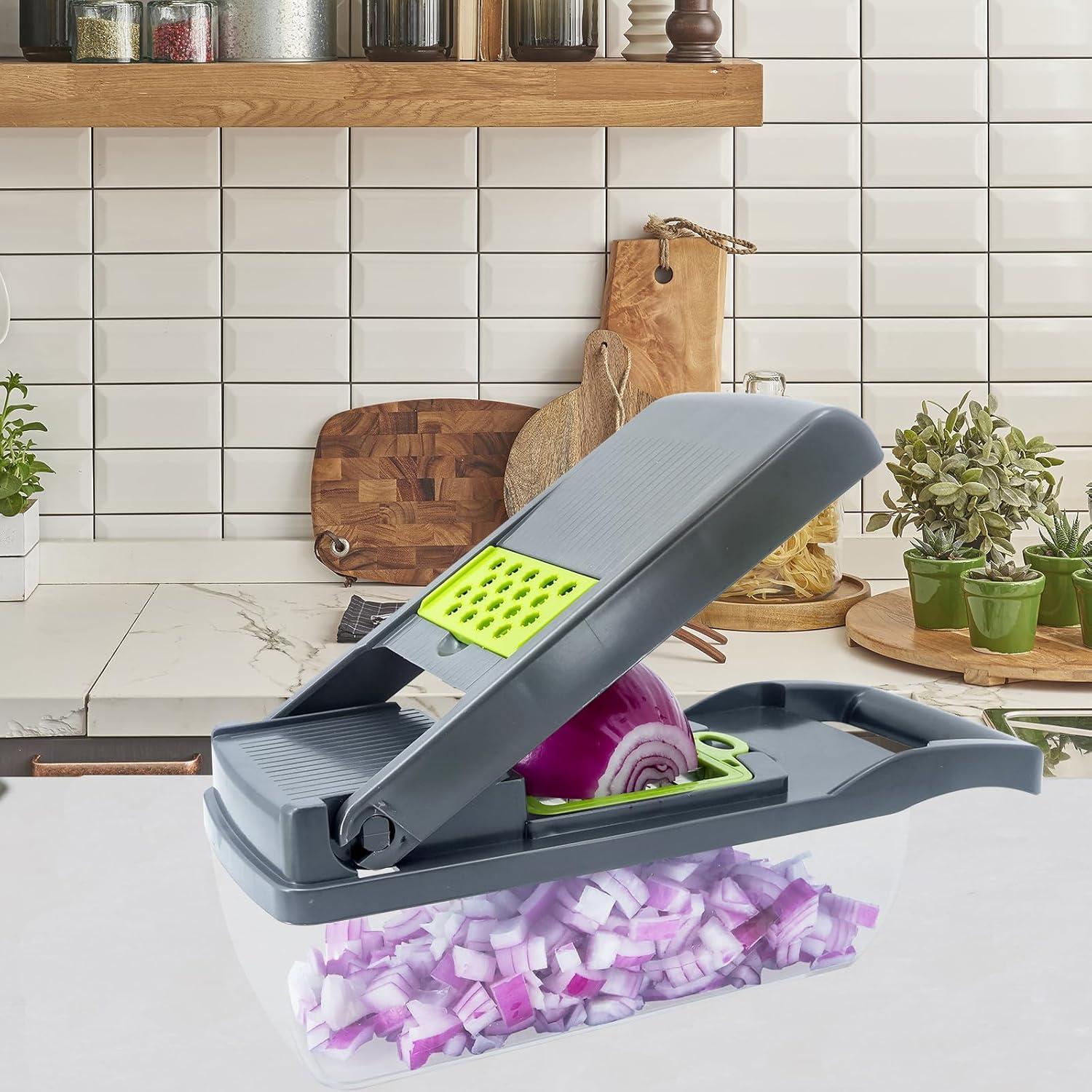 Cortador de Verduras Multifuncional NIOSAVM 8 en 1 Verde