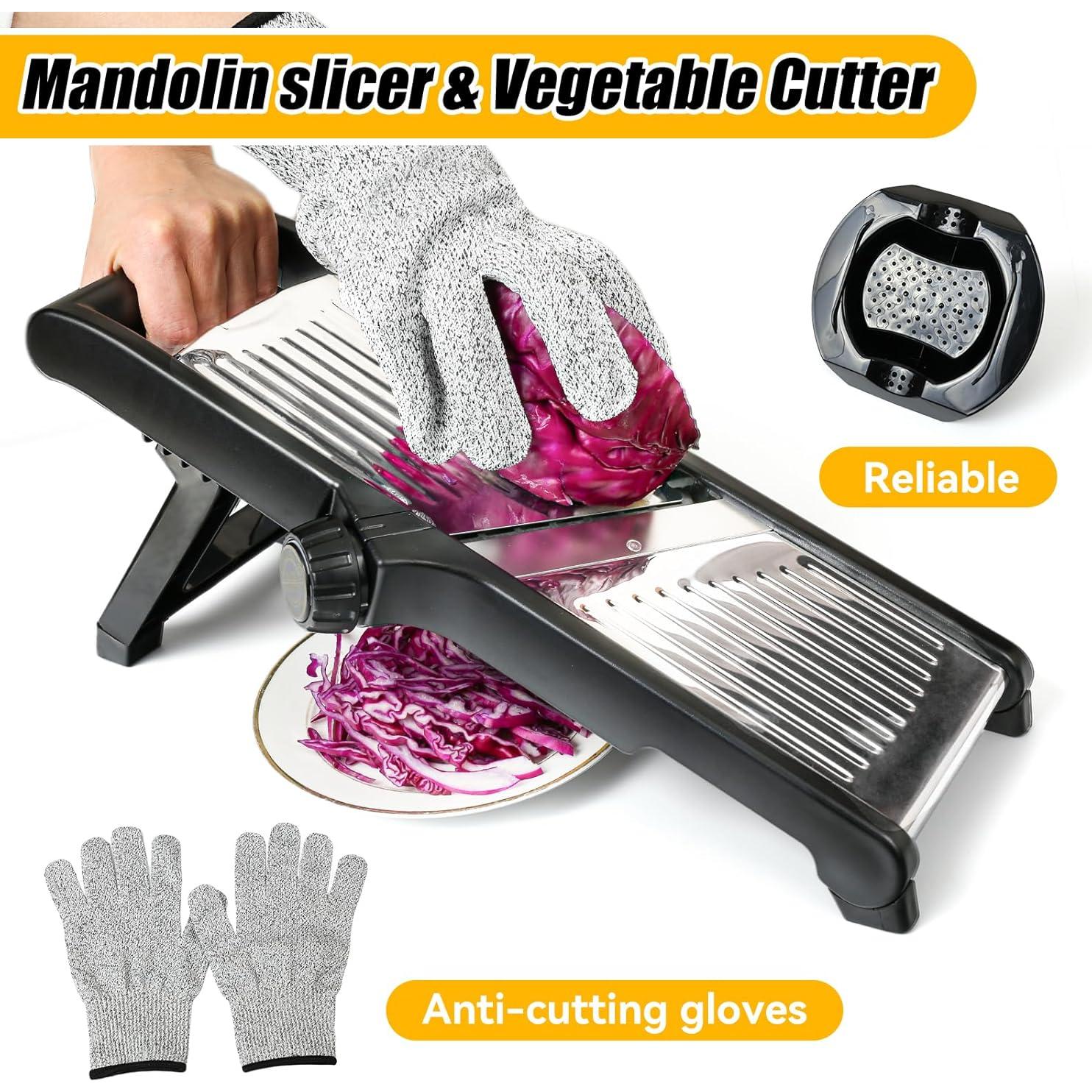 Rebanador de Mandolina Ajustable XAYCDEHN Acero Inoxidable