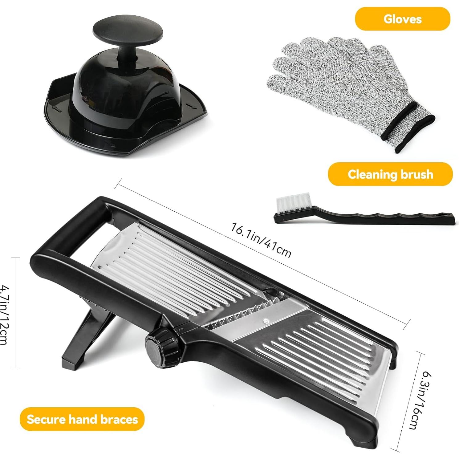 Rebanador de Mandolina Ajustable XAYCDEHN Acero Inoxidable