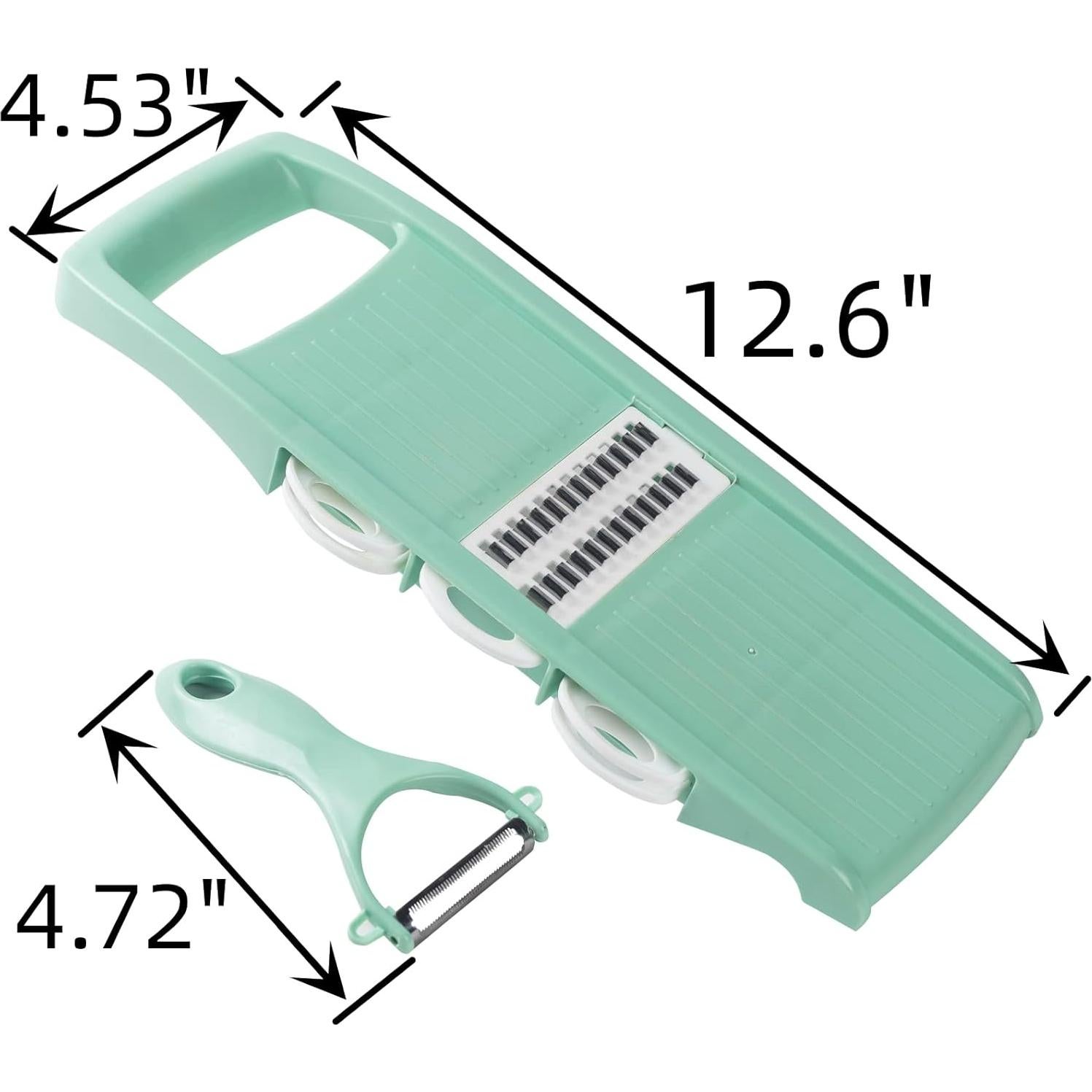 Mandolina 7 en 1 Nbguigdstr para Verduras y Queso Verde