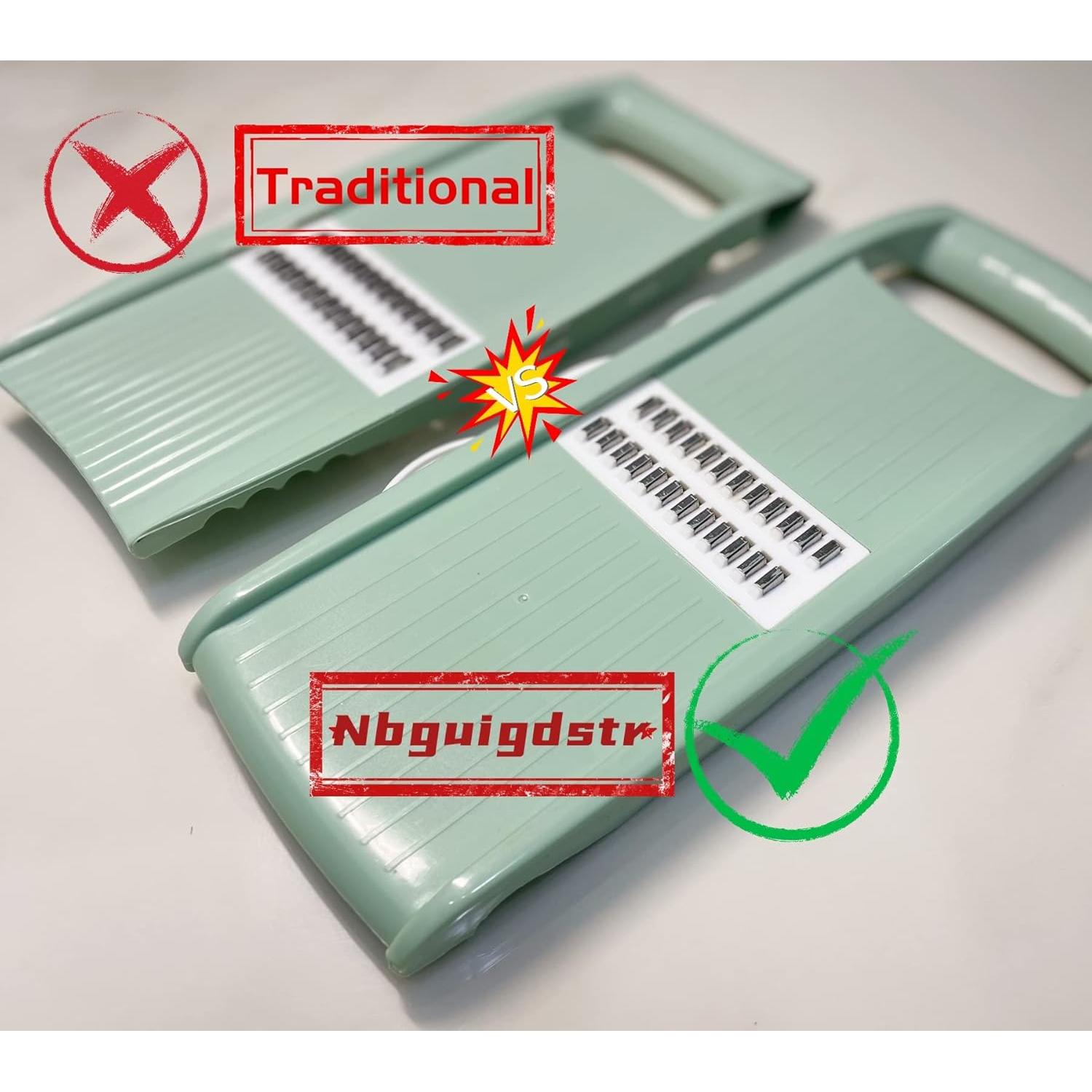 Mandolina 7 en 1 Nbguigdstr para Verduras y Queso Verde