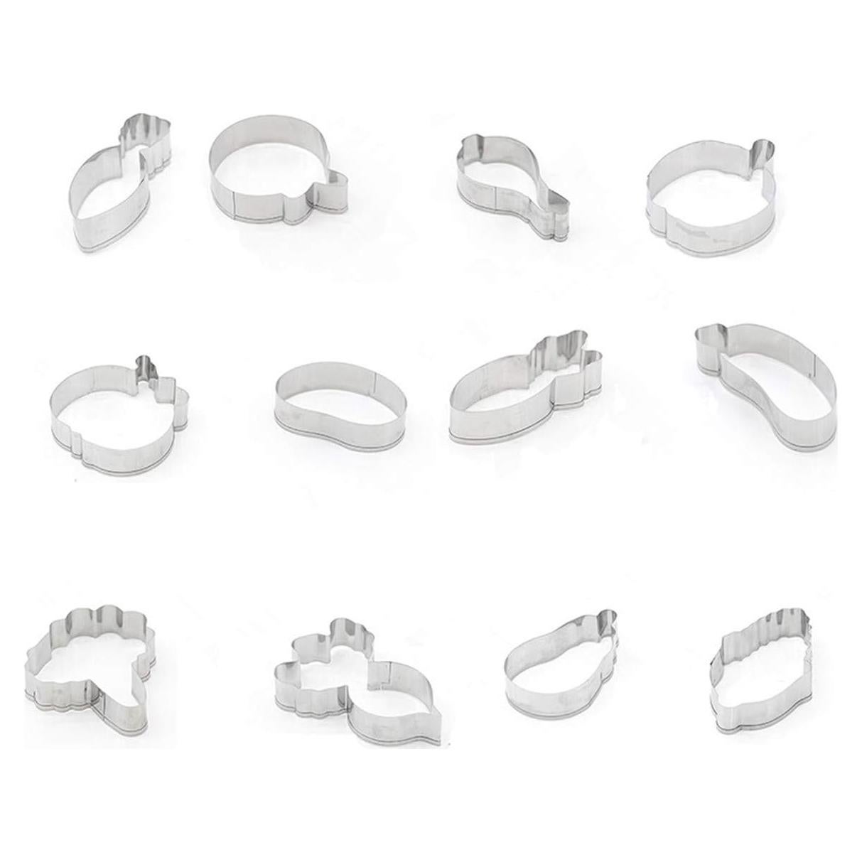 Juego de 12 Cortadores de Galletas de Verduras BPNHNA