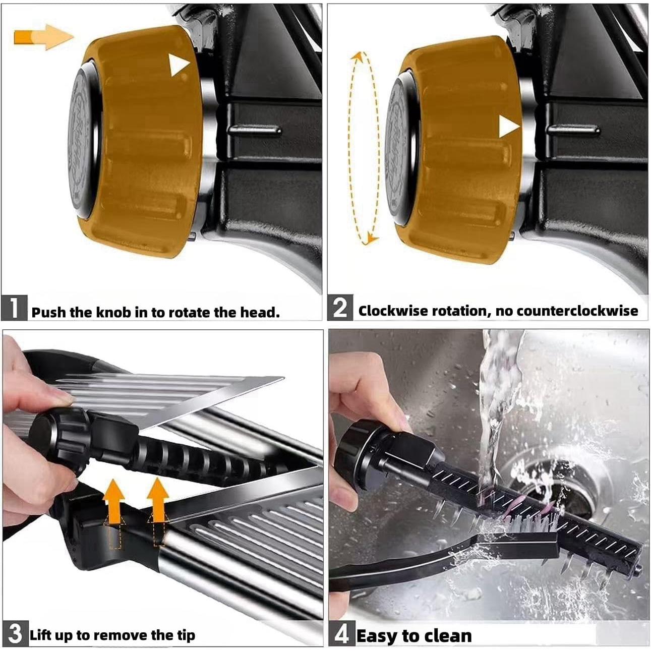 Cortador Mandolina GYH&GXR Acero Inoxidable Ajustable 0.96kg