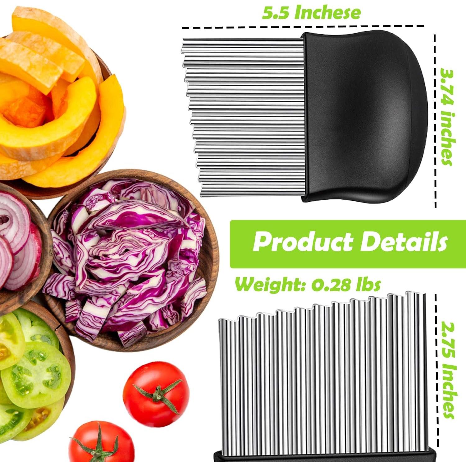 Cortador de Ondas JAYVAR de Acero Inoxidable para Verduras