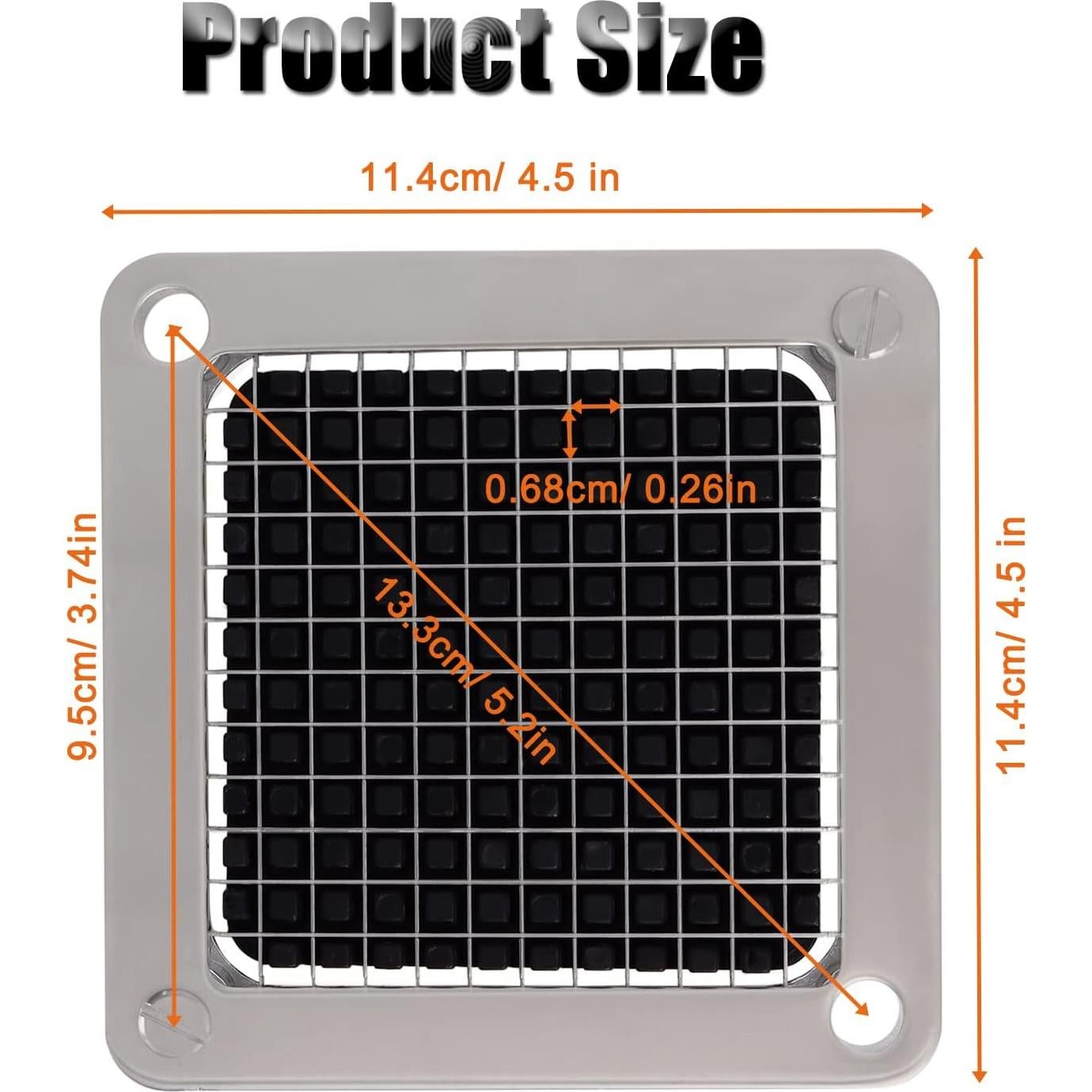 Cuchilla Cortadora de Verduras Piwerod Acero Inoxidable 1/4"
