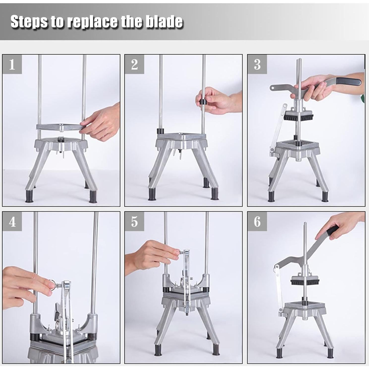 Cuchilla Cortadora de Verduras Piwerod Acero Inoxidable 1/4"