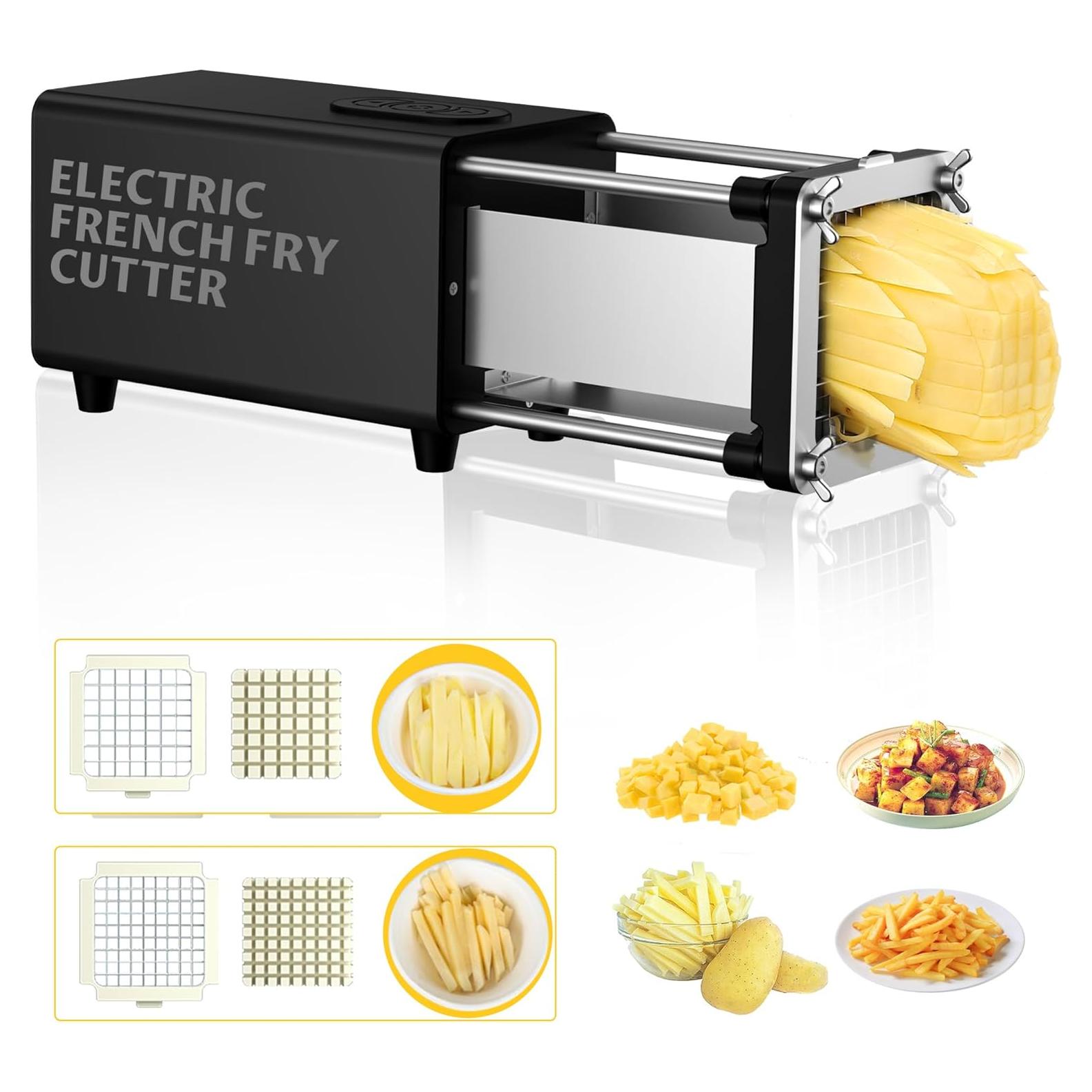 Cortador de Papas Fritas Eléctrico YOTAN 3,35 kg Acero Inoxidable