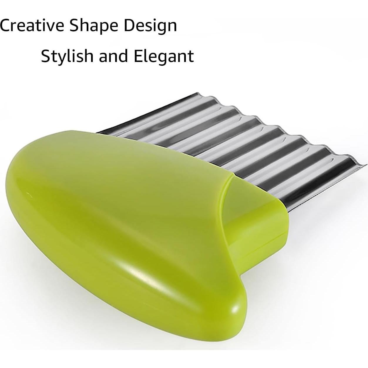 Cortador de Ondas AORVST Acero Inoxidable 2 Piezas Verde Azul