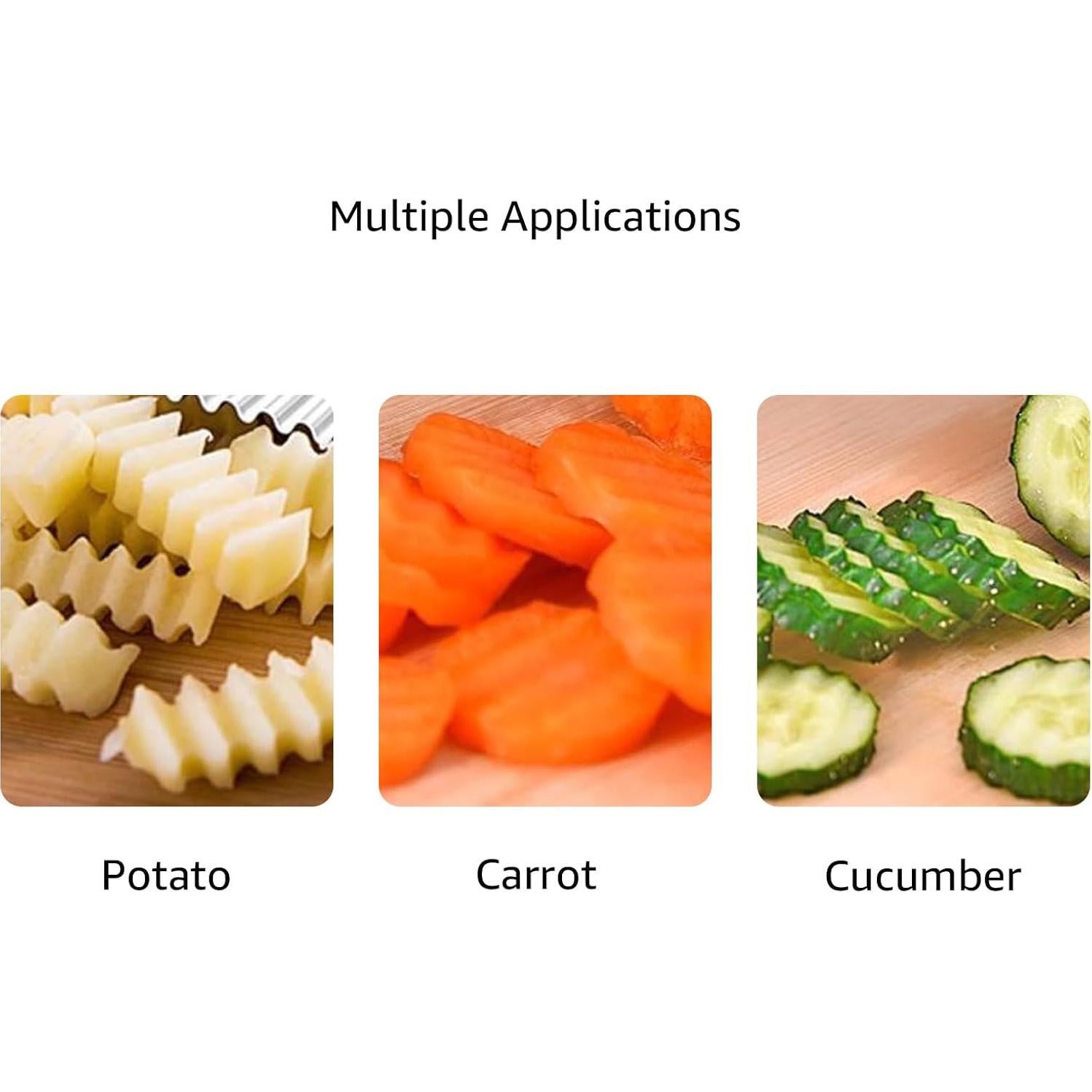 Cortador de Ondas AORVST Acero Inoxidable 2 Piezas Verde Azul