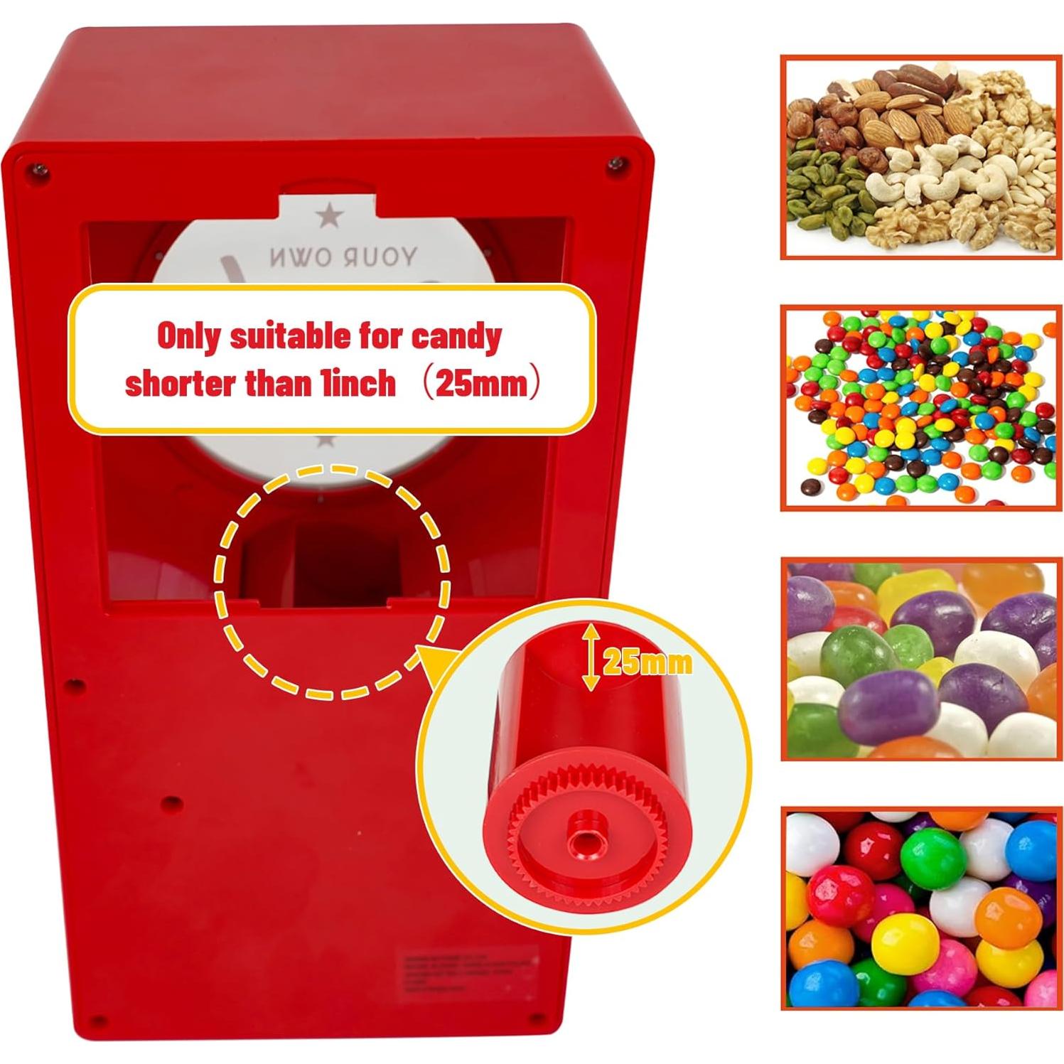 Dispensador de Caramelos Retro YORBO 25.9 cm Rojo