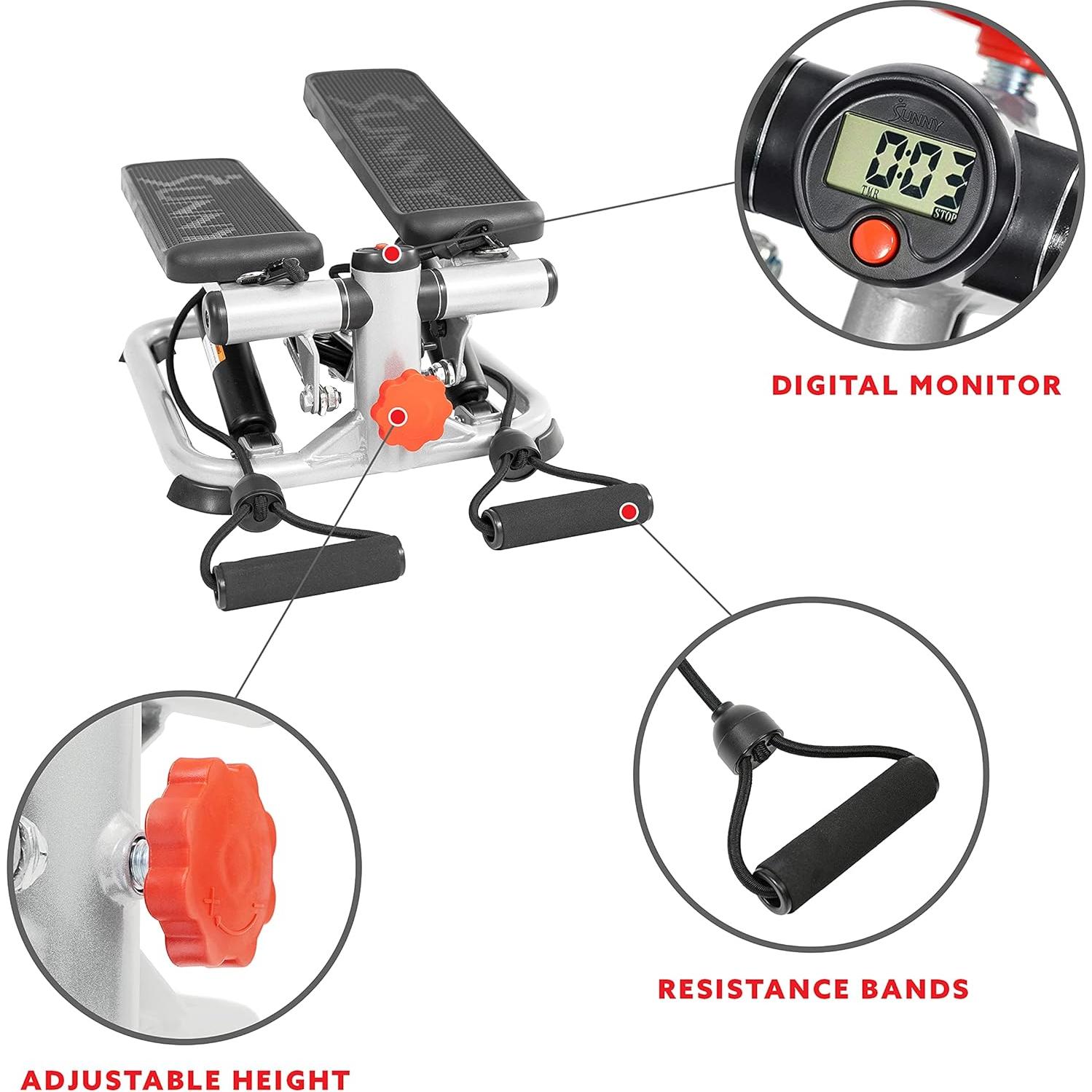Stepper Sunny Health & Fitness 0978 con Banda de Resistencia