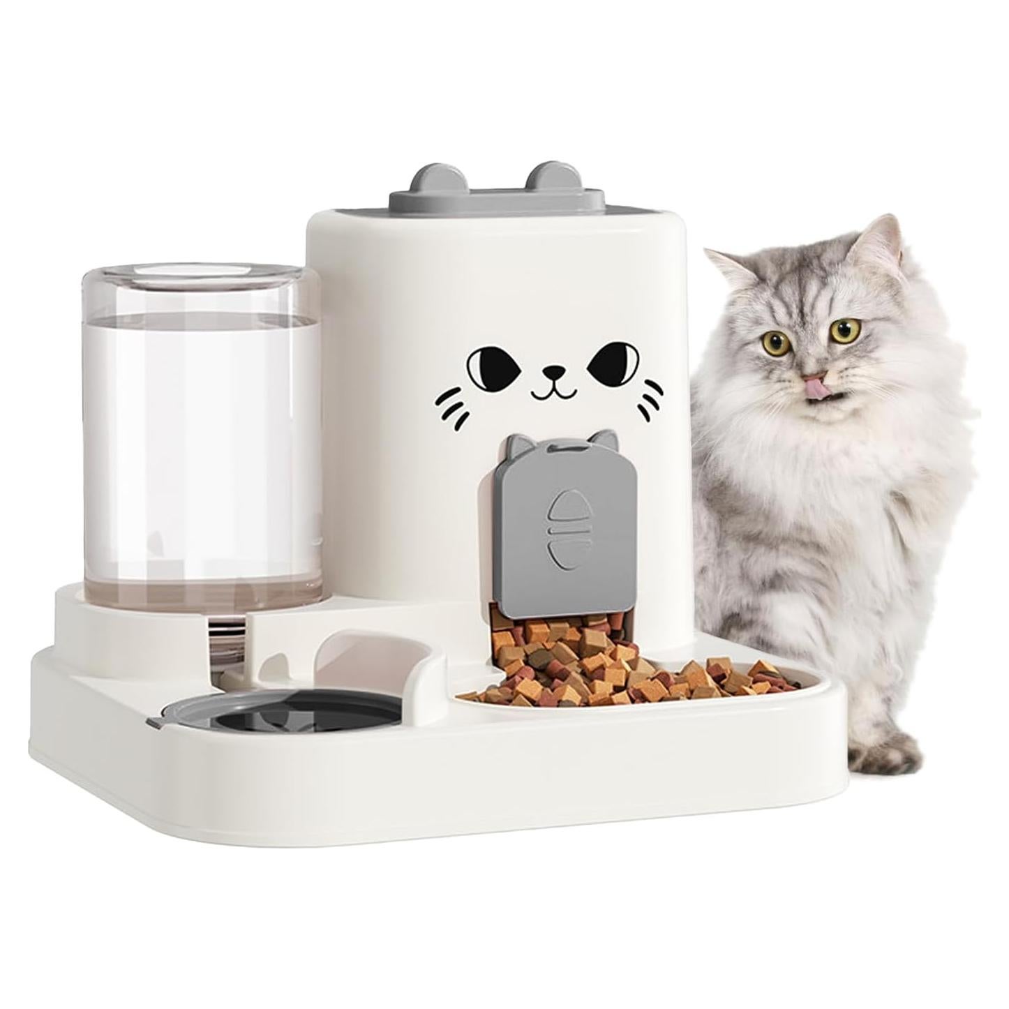 Dispensador de Comida y Agua 2 en 1 Ceye 1.8L para Mascotas