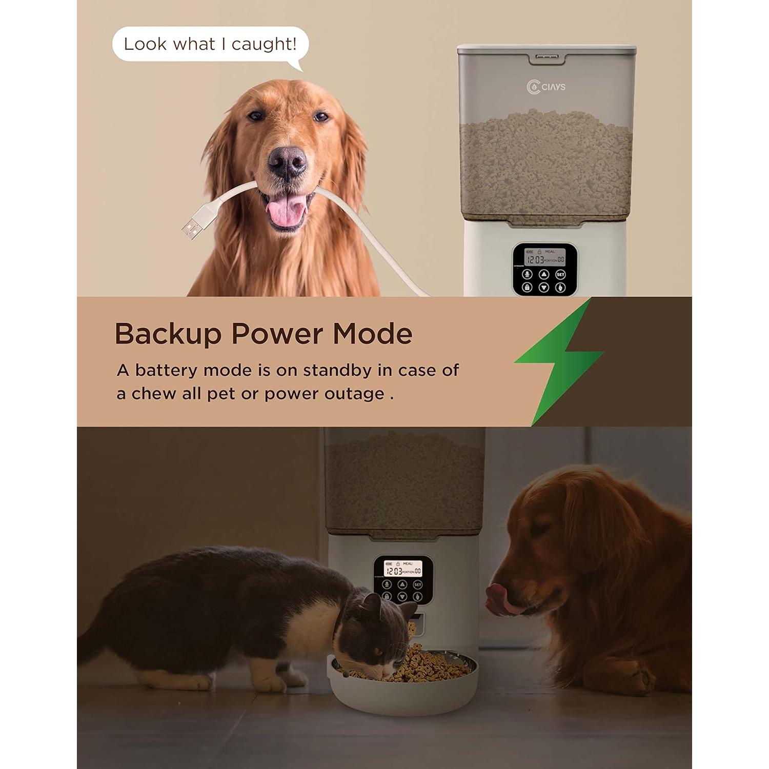 Dispensador Automático de Comida para Gatos Ciays 5.6L