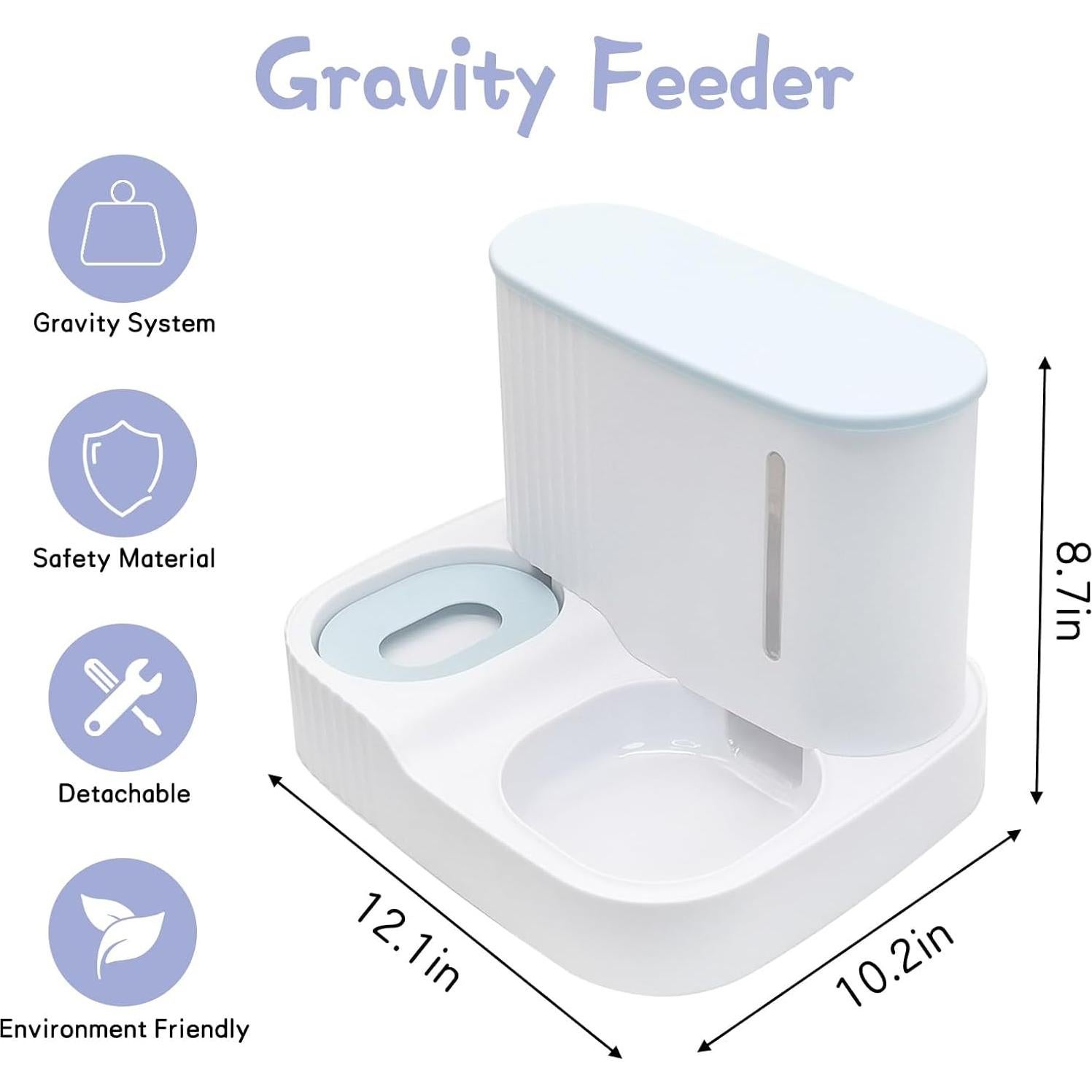 Comedero y Bebedero Automático Kathson 3L Verde para Gatos