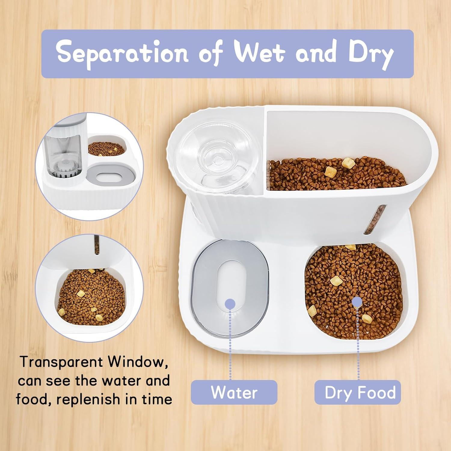 Comedero y Bebedero Automático Kathson 3L Verde para Gatos