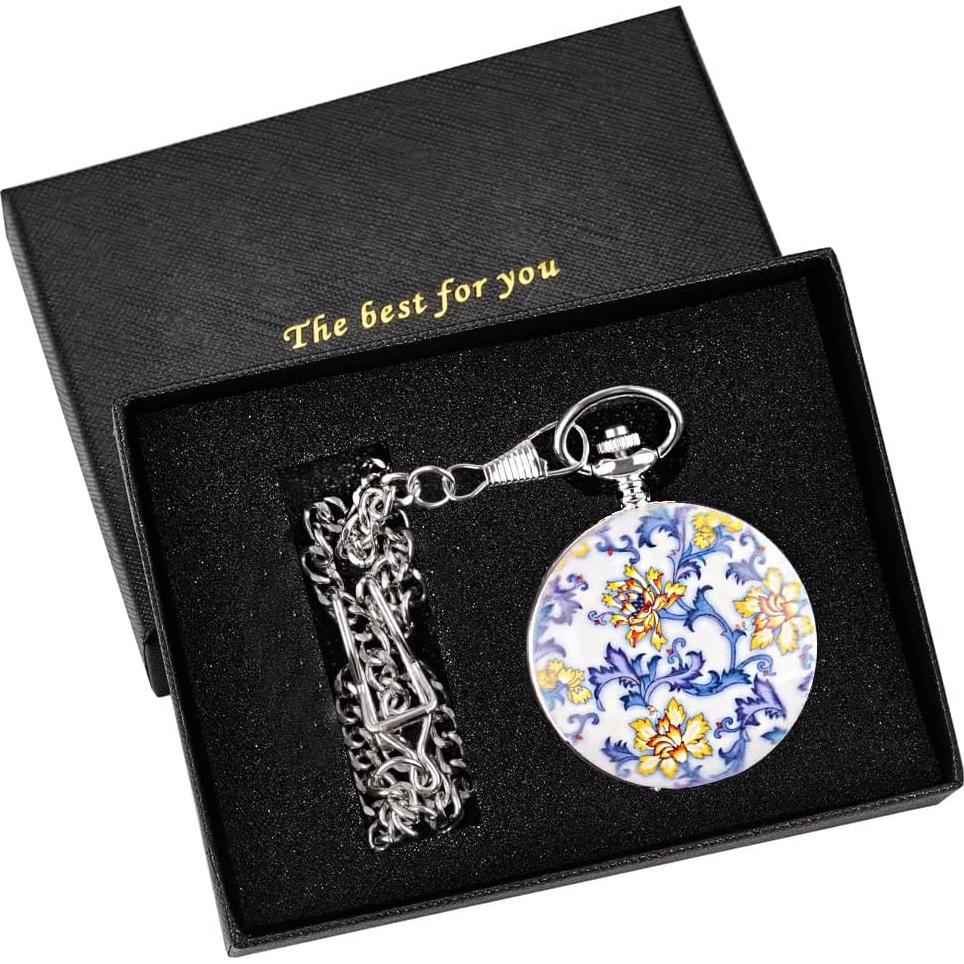 Reloj de bolsillo mecánico Whodoit M311 diseño retro