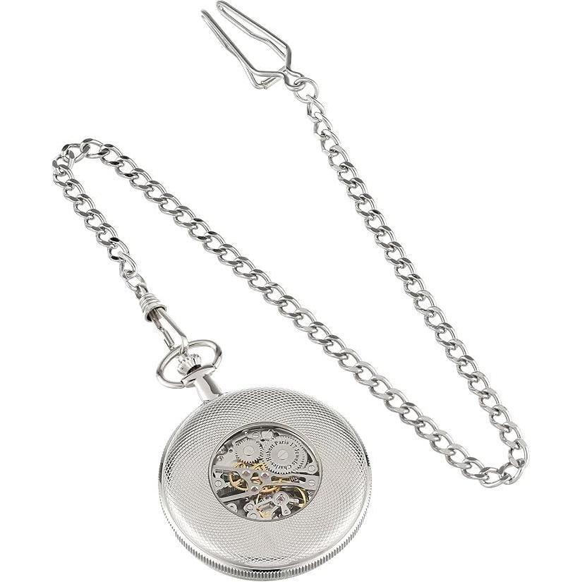 Reloj de bolsillo mecánico Charles Hubert 3860 47mm bicolor